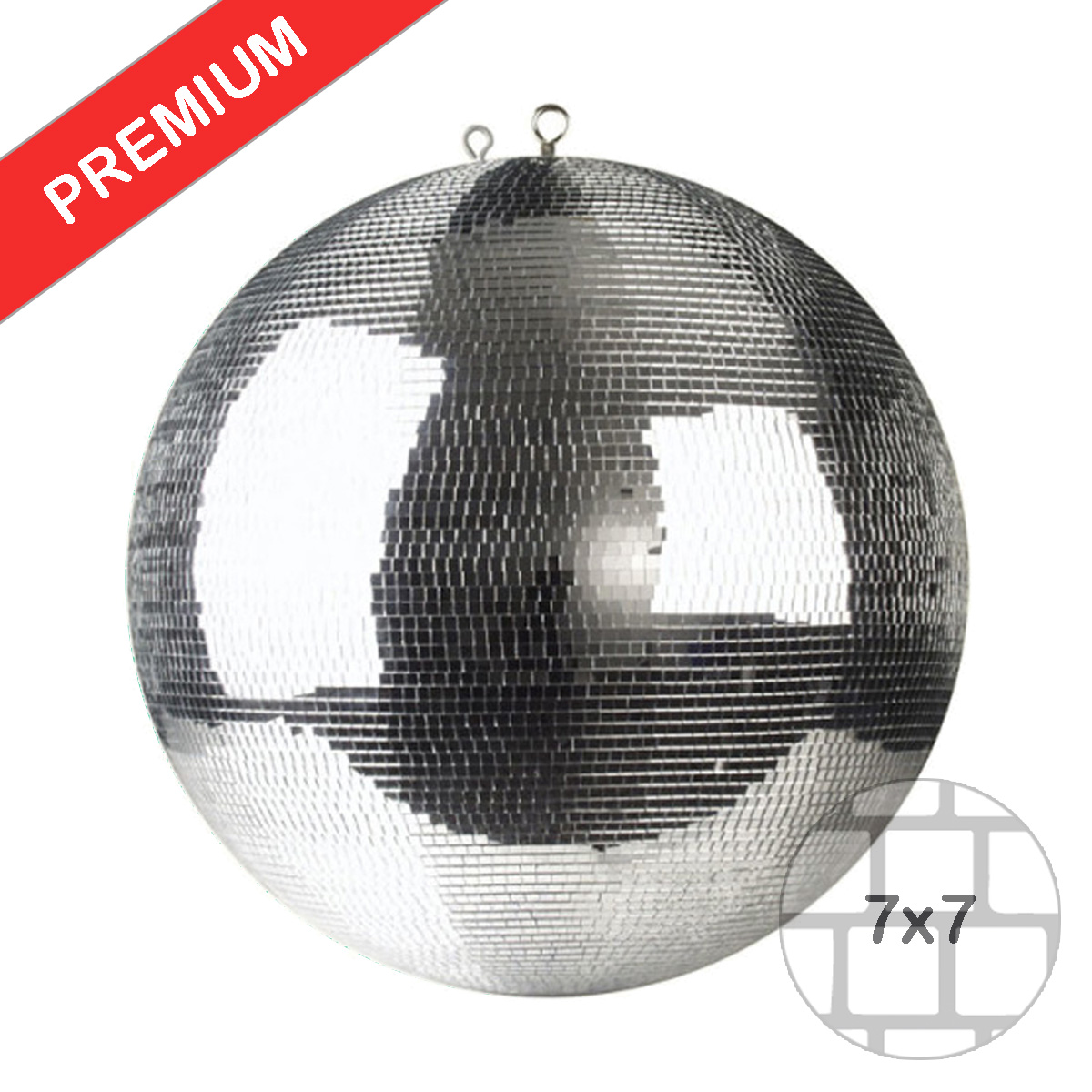Spiegelkugel 40cm silber chrome- Diskokugel (Discokugel) Party Lichteffekt - Echtglas - mirrorball chrome silver color