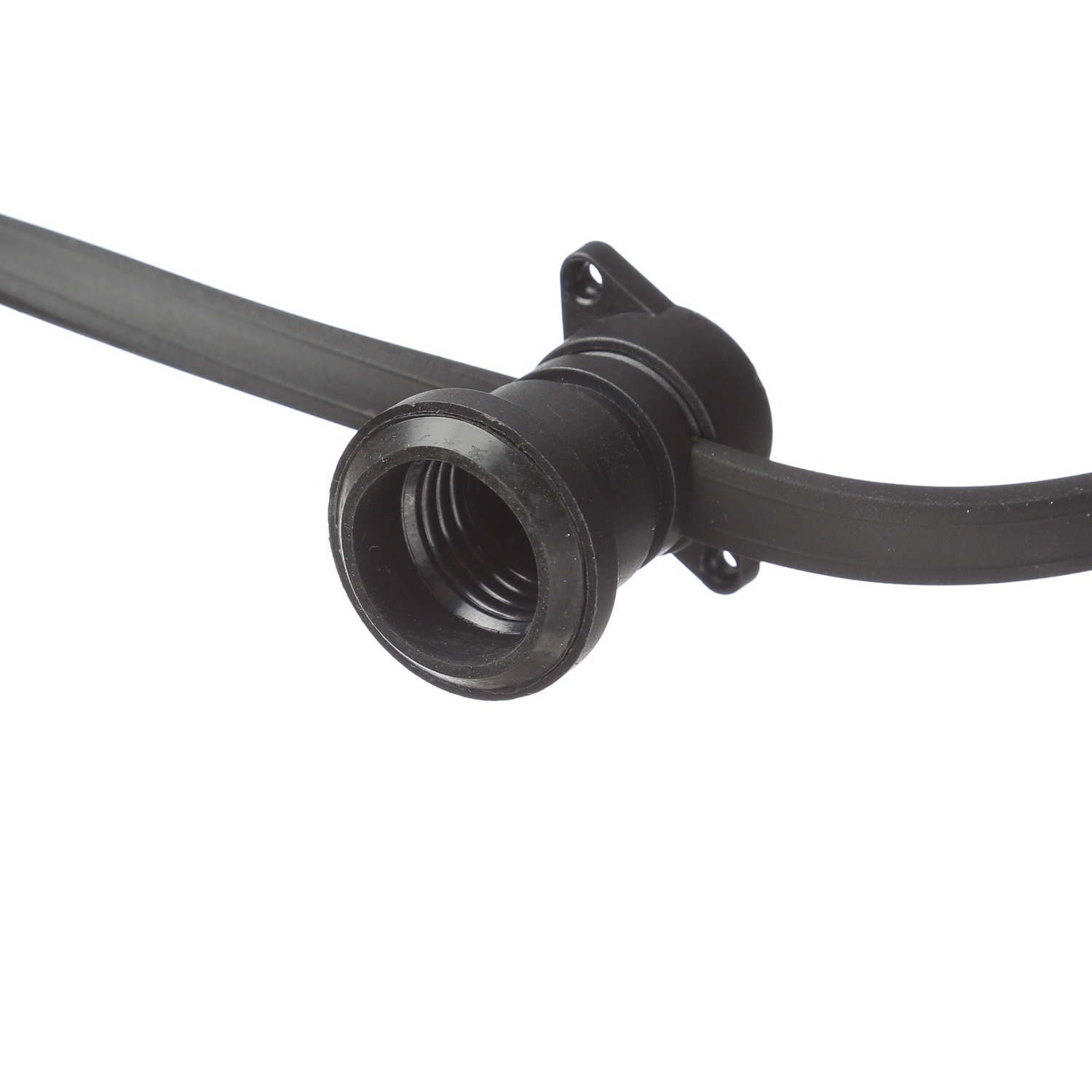 Illu-/Partylichterkette BLACKY 40m - Außenlichterkette schwarz - 40x E27 Schraubfassung