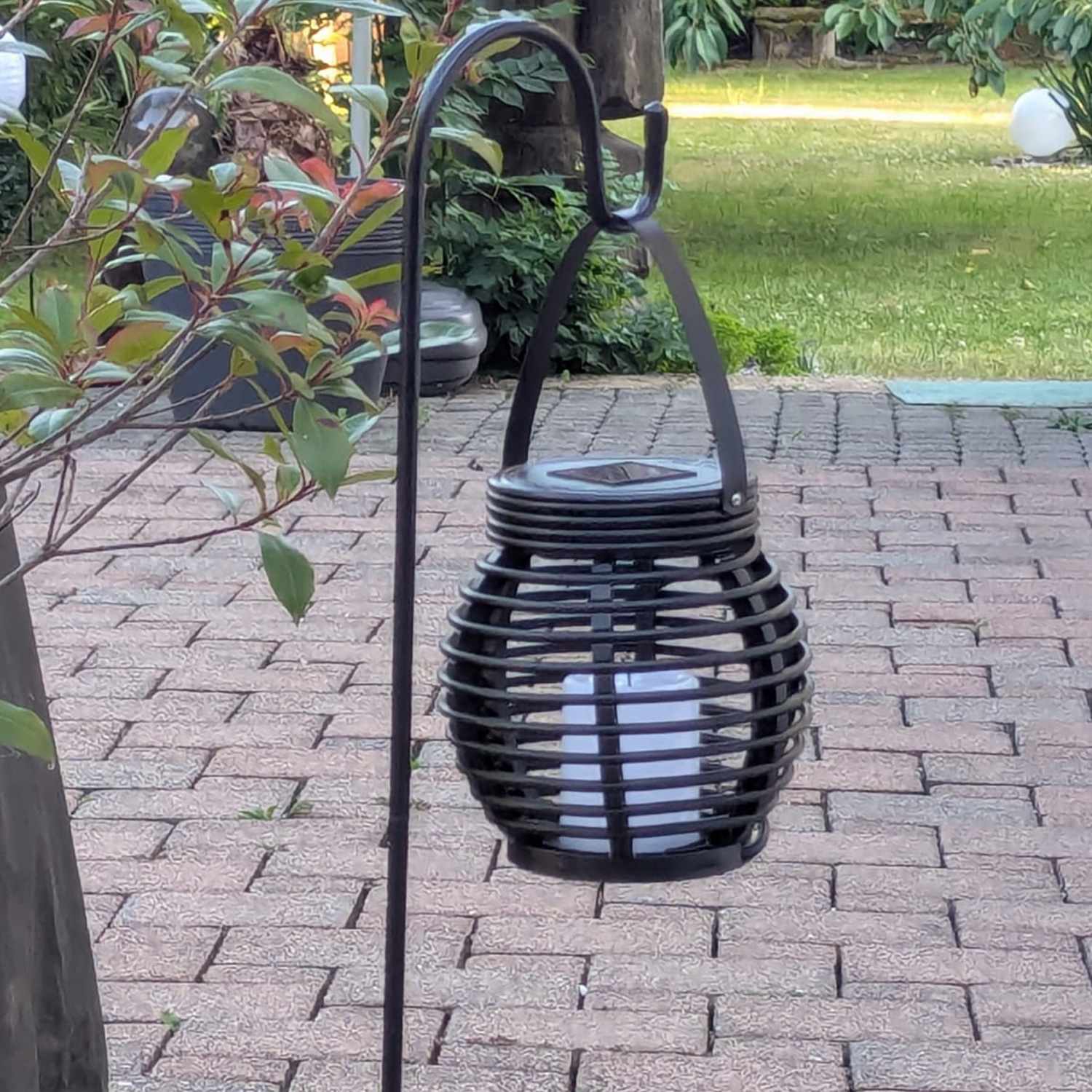 Gartenspieß für Laternen/Leuchten/Gartendeko - Gartenstecker - Schäferhaken - 60-120cm - 4er Set