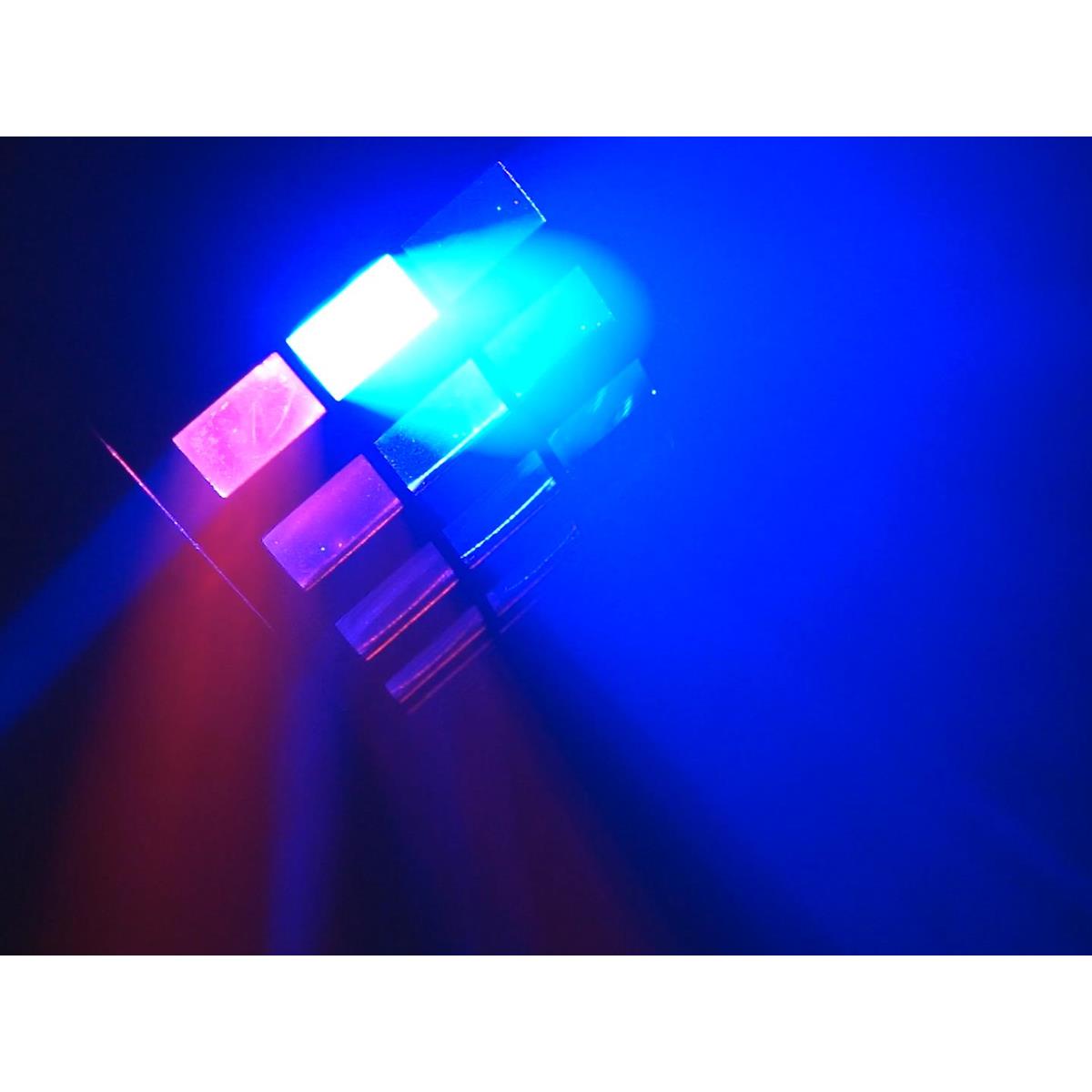 LED Strahleneffekt - kompakt und "party-ready" - 5 Farben, musikgesteuerte Beamshow