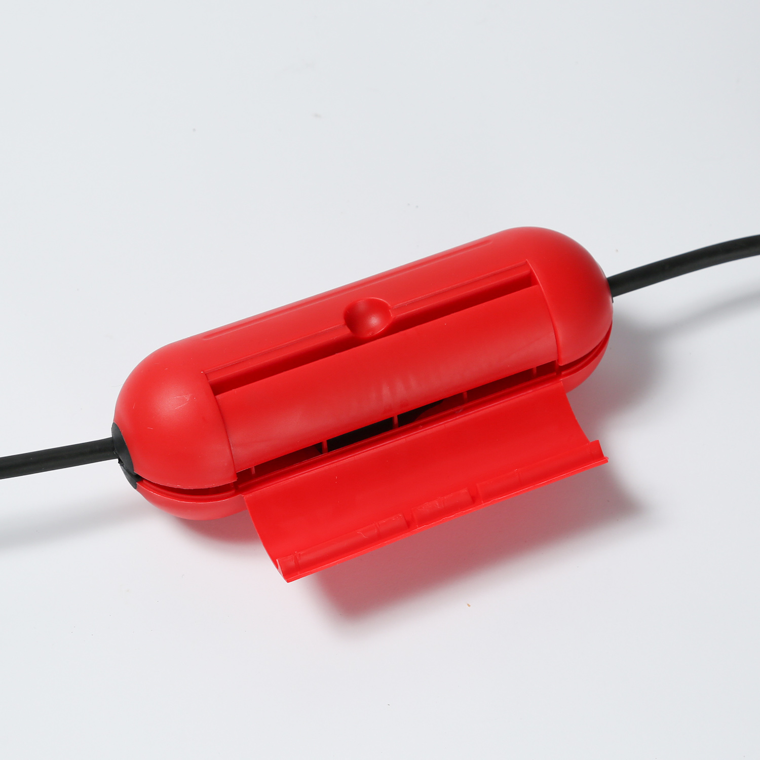 Kabelschutzdose, rot - zur Verlegung von Stromkabeln im Freien (Kabelbox)