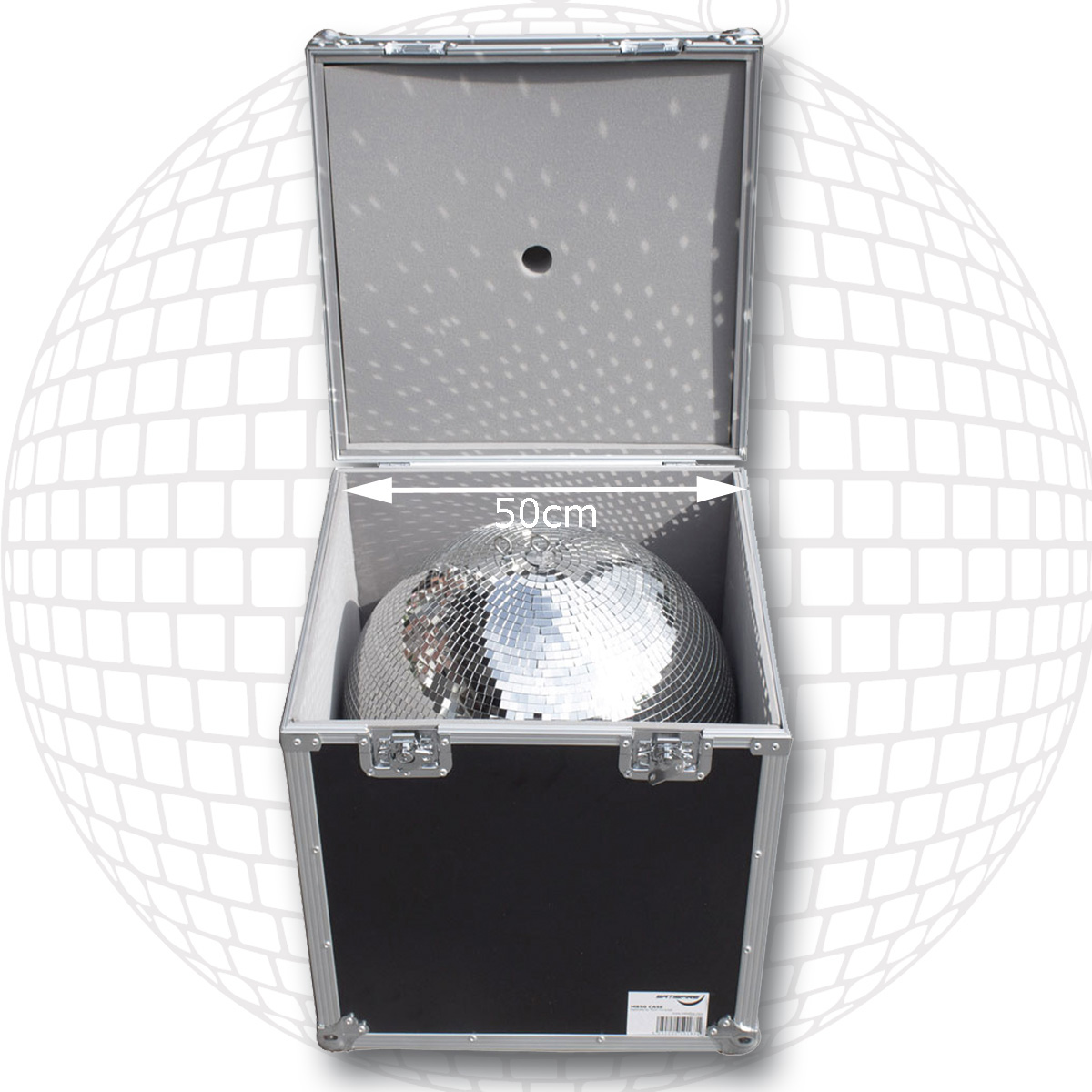 Flightcase Transportcase für 50cm Spiegelkugeln - Roadcase - Transportkiste für Discokugeln Flightcase Transportcase für 50cm Spiegelkugeln - Roadcase - Transportkiste für Discokugeln
