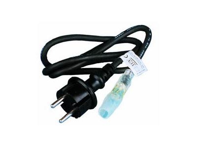 Rubberlight - Startset für Glühlampen-Lichtschläuche - Netzstecker - Schwarz