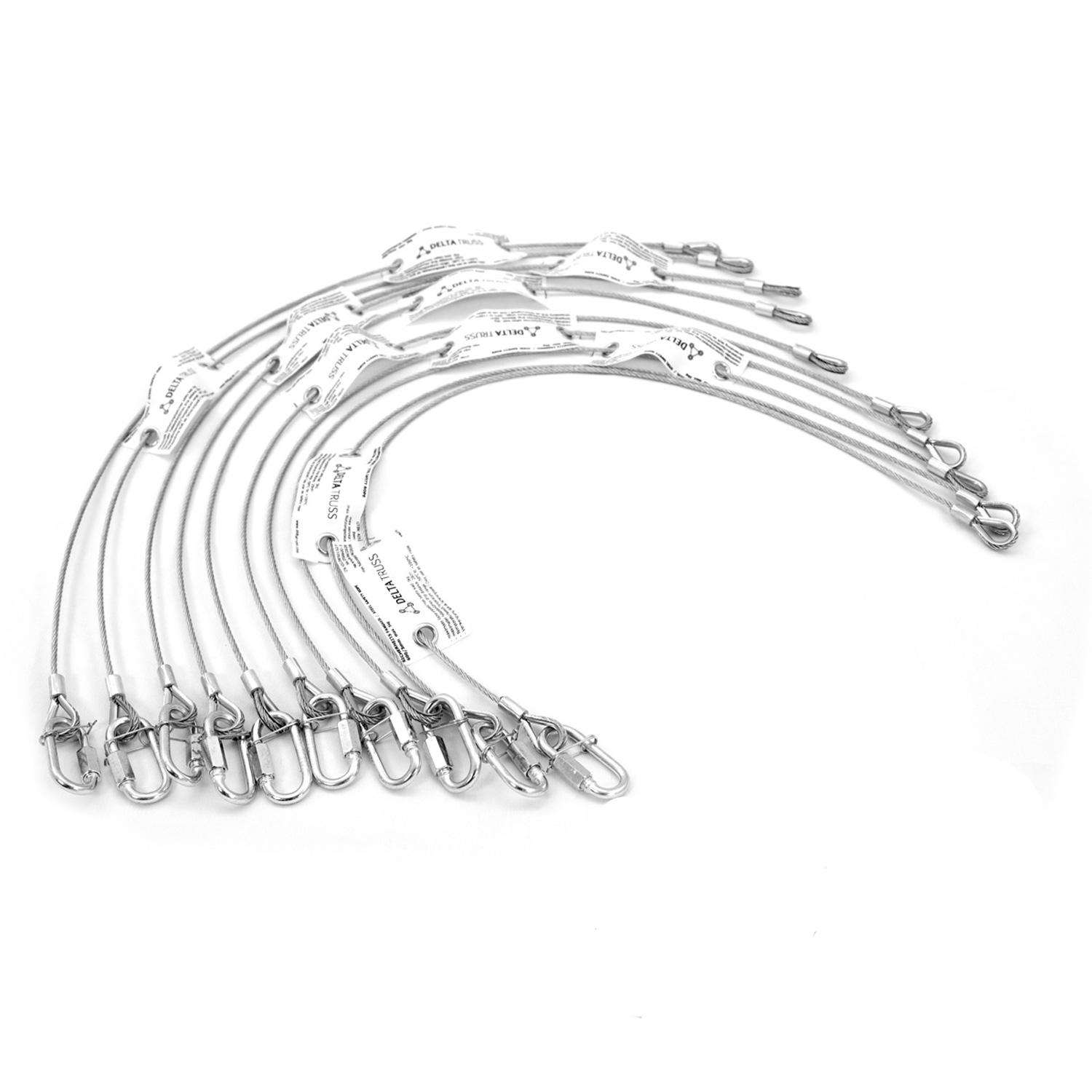 Sicherheitsfangseil 600x3mm - 10er Set - Safety nach BGV-C1 bis 5kg Sicherheitsfangseil 600x3mm - 10er Set - Safety nach BGV-C1 bis 5kg