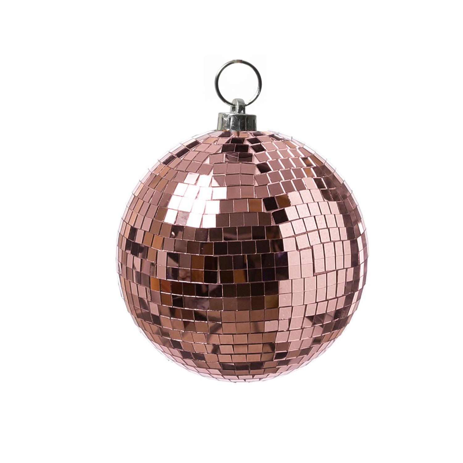 Spiegelkugel 15cm - Discokugel - Echtglas - 10x10mm Spiegel - kupfer