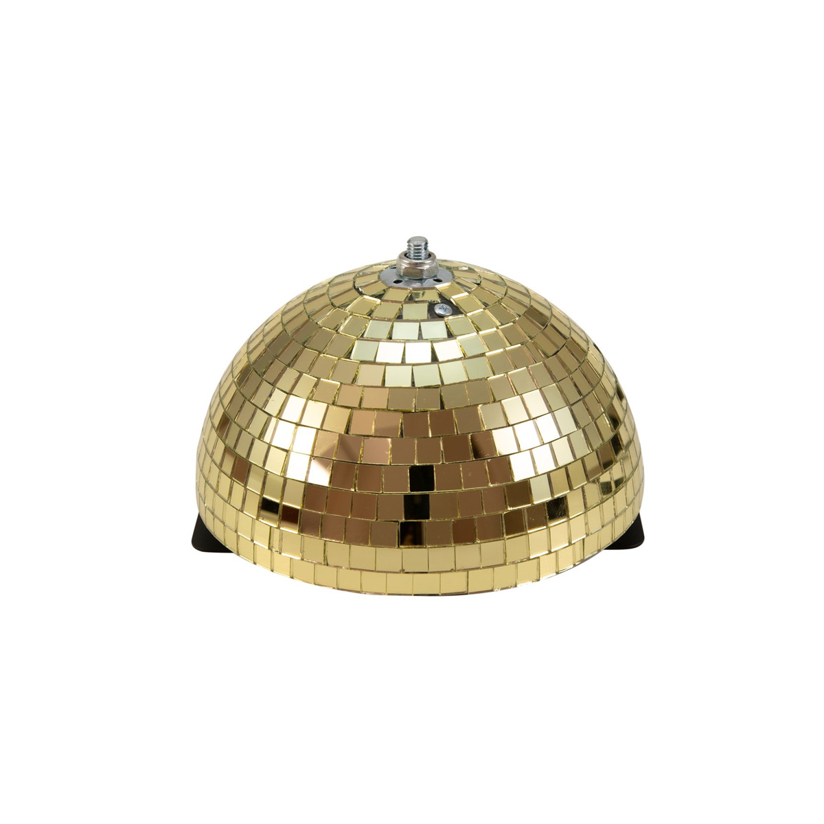 Spiegelkugel halb gold 20cm - für Deckenmontage - Diskokugel Echtglas - 10x10mm Spiegel - PROFI Spiegelkugel halb gold 20cm - für Deckenmontage - Diskokugel Echtglas - 10x10mm Spiegel - PROFI