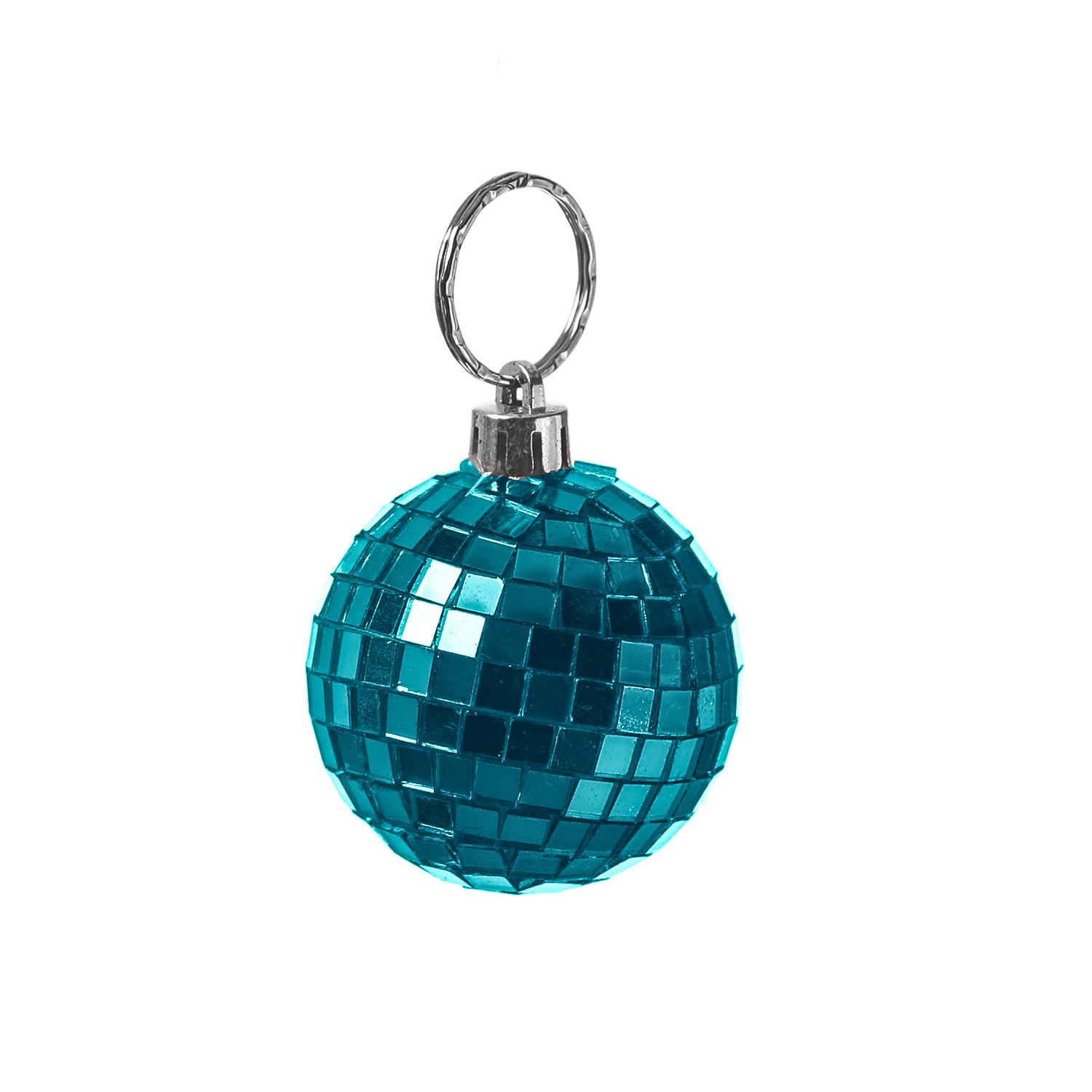 Christbaumschmuck Discokugel - Spiegelkugel 5cm  - Weihnachtskugel - 5x5mm Spiegel - blau - 12St.