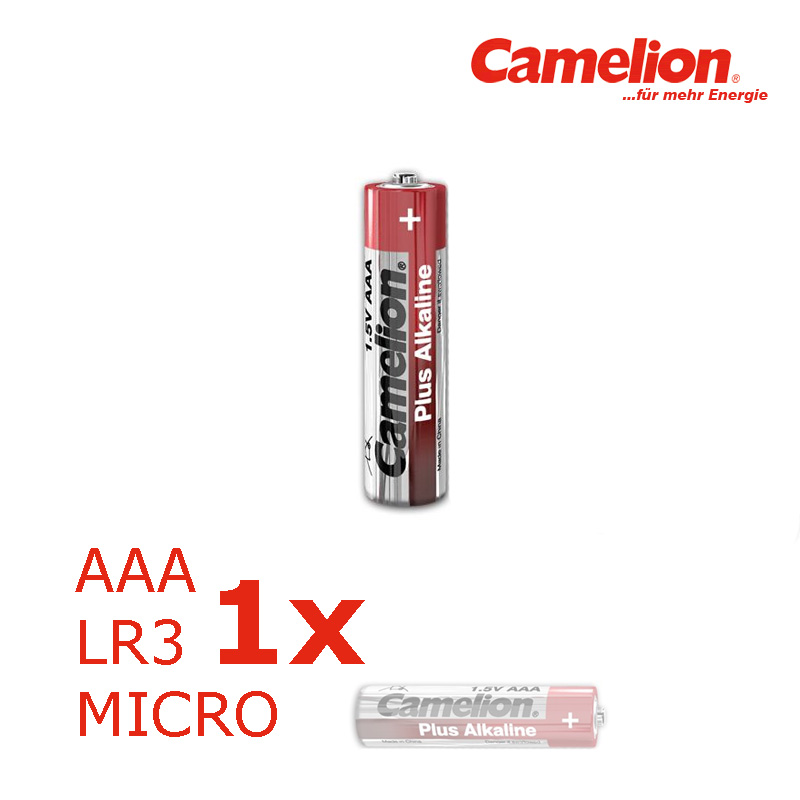 Batterie Mignon AAA LR3 1,5V PLUS Alkaline - Leistung auf Dauer