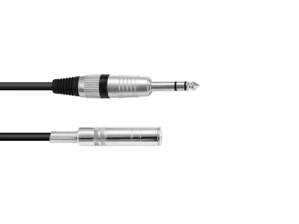 Audio-Kabel - Klinke Female (6,35mm/Stereo) / Klinke Male (6,35mm/Stereo) - 6,00m