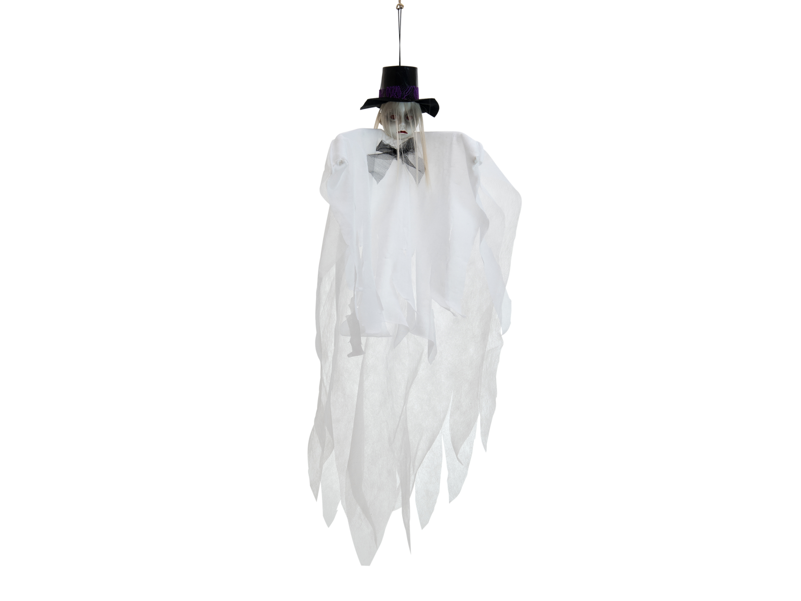 Halloween Figur - weiße Geisterpuppe - 70cm - formbar - zum Aufhängen Halloween Figur - weiße Geisterpuppe - 70cm - formbar - zum Aufhängen