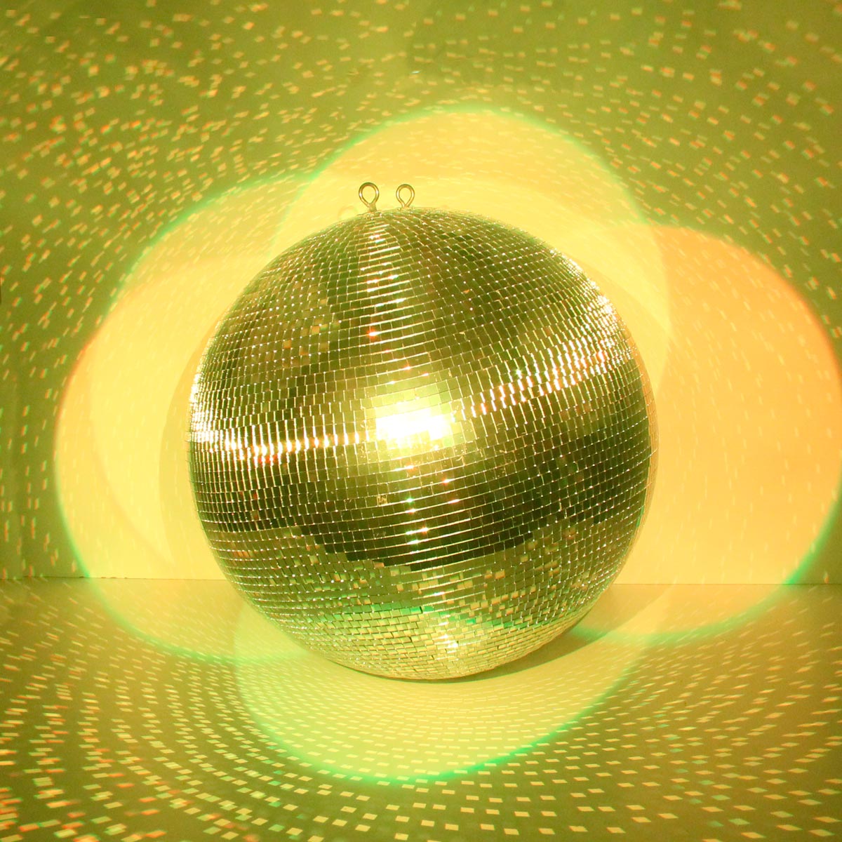 Spiegelkugel 50cm silber chrom- Diskokugel (Discokugel) Party Lichteffekt - Echtglas - mirrorball safety chrome color