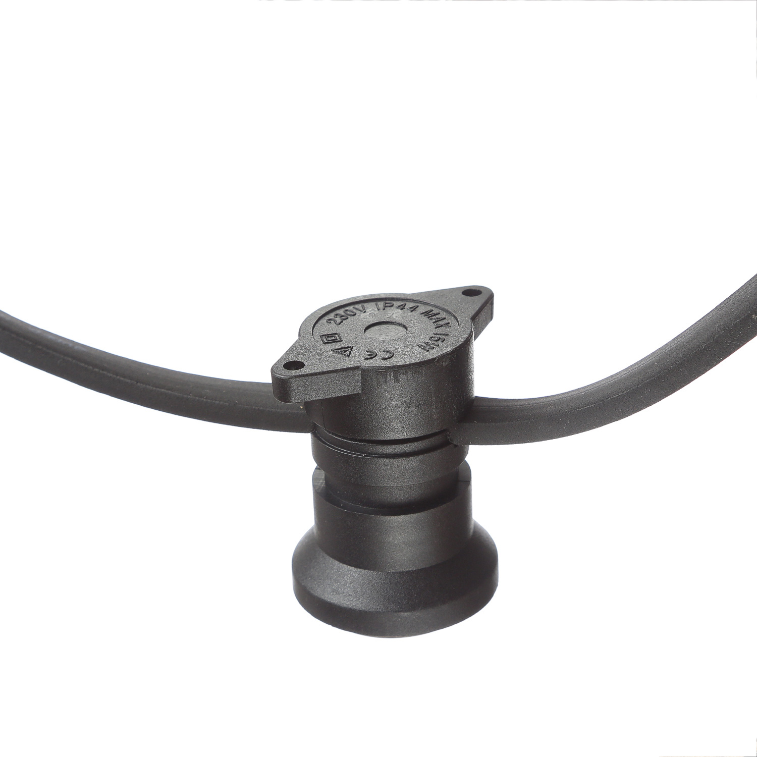 Illu-/Partylichterkette BLACKY 30m - Außenlichterkette schwarz - 30x E27 Schraubfassung