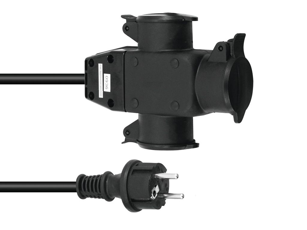 Stromkabel / Verlängerung | 3-Fach | Schutzkontakt | Outdoor | 3x1,5mm² | 3m Stromkabel / Verlängerung | 3-Fach | Schutzkontakt | Outdoor | 3x1,5mm² | 3m