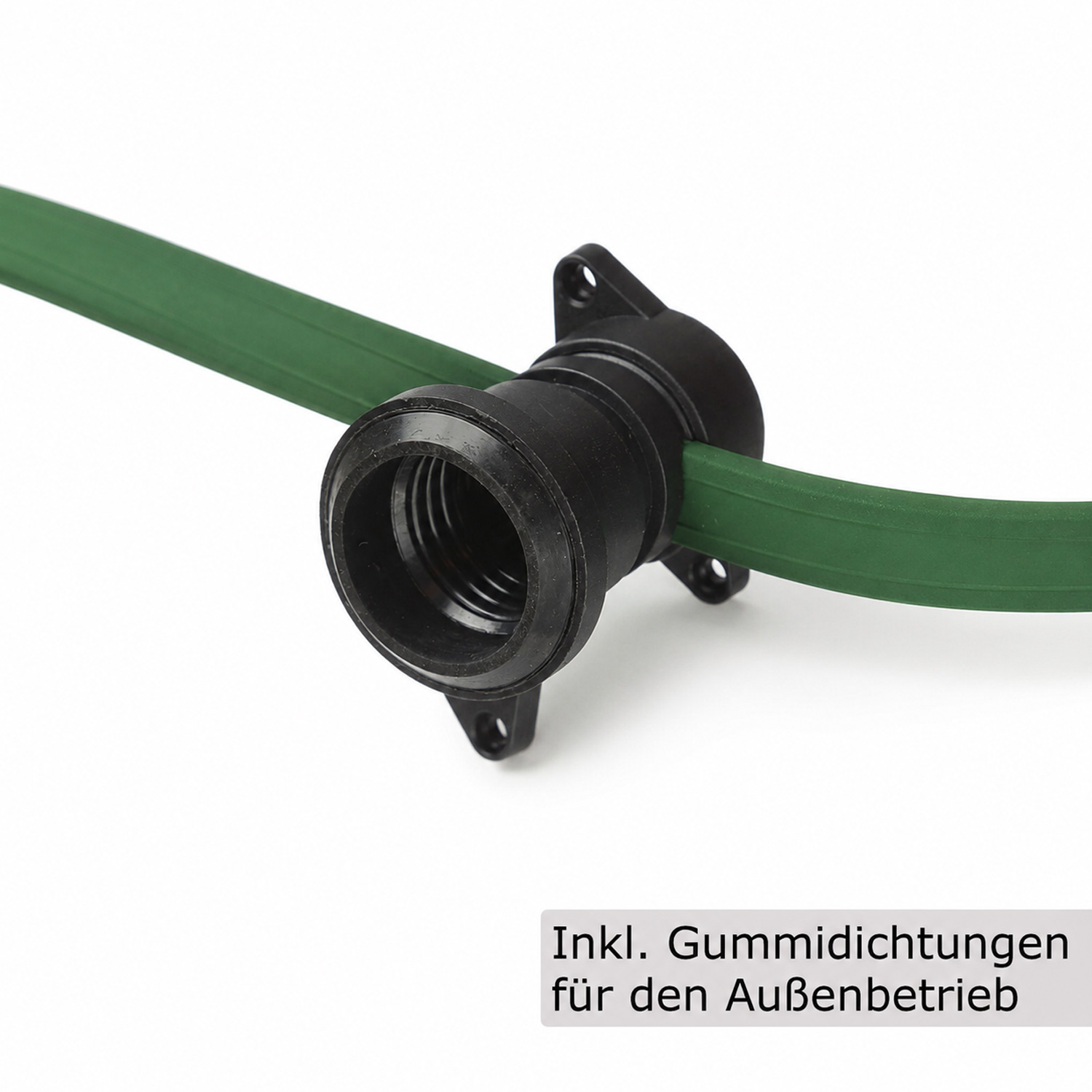 Illu-/Partylichterkette 20m - Außenlichterkette grün - 20x E27 Schraubfassung