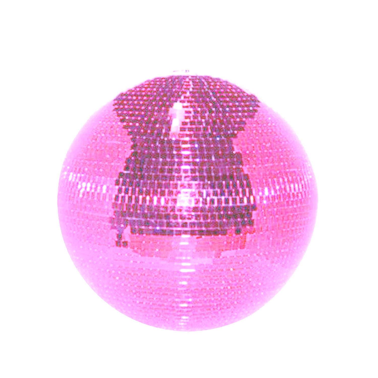 Spiegelkugel 30cm - Safety - Discokugel - Echtglas - 10x10mm Spiegel - rosa