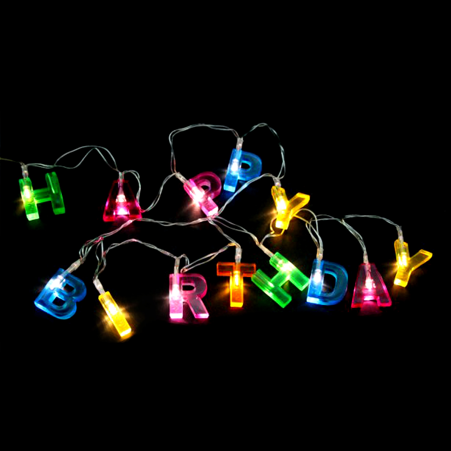 LED Lichterkette HAPPY BIRTHDAY - 13 warmweiße LED - L: 1,10m - Batteriebetrieb - bunt LED Lichterkette HAPPY BIRTHDAY - 13 warmweiße LED - L: 1,10m - Batteriebetrieb - bunt