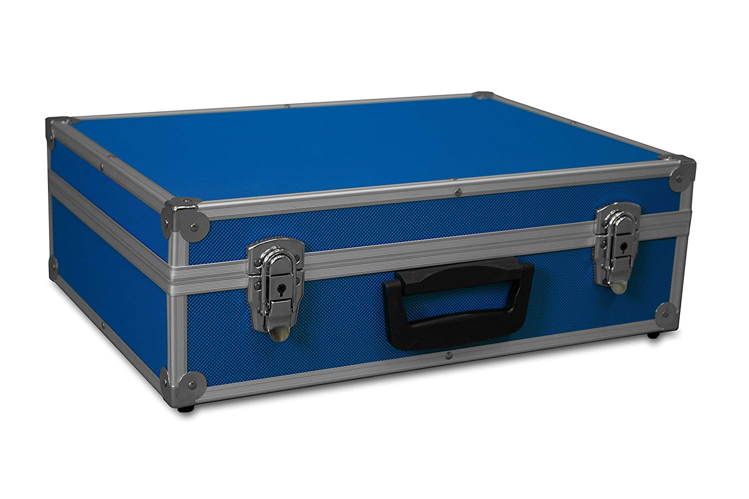 GORANDO® Transportkoffer mit Aluminiumrahmen | 440x300x130mm | Koffer für Werkzeuge, Kameras, Messgeräte etc. | bis 10kg blau GORANDO® Transportkoffer mit Aluminiumrahmen | 440x300x130mm | Koffer für Werkzeuge, Kameras, Messgeräte etc. | bis 10kg blau