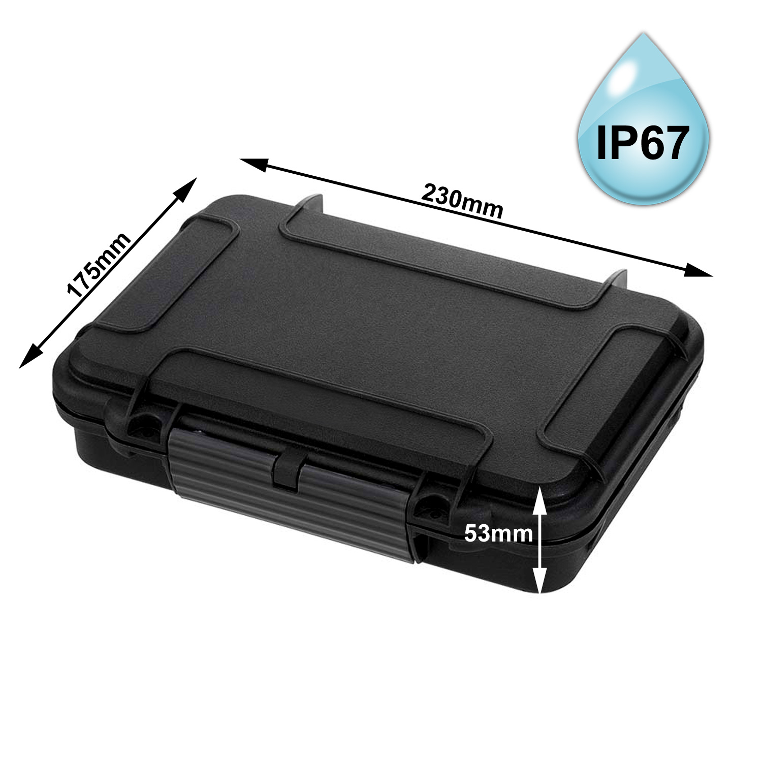 YOUCAMP HUMMER M - wasserfestes Schutzcase IP67 - 212x140x47mm YOUCAMP HUMMER M - wasserfestes Schutzcase IP67 - 212x140x47mm