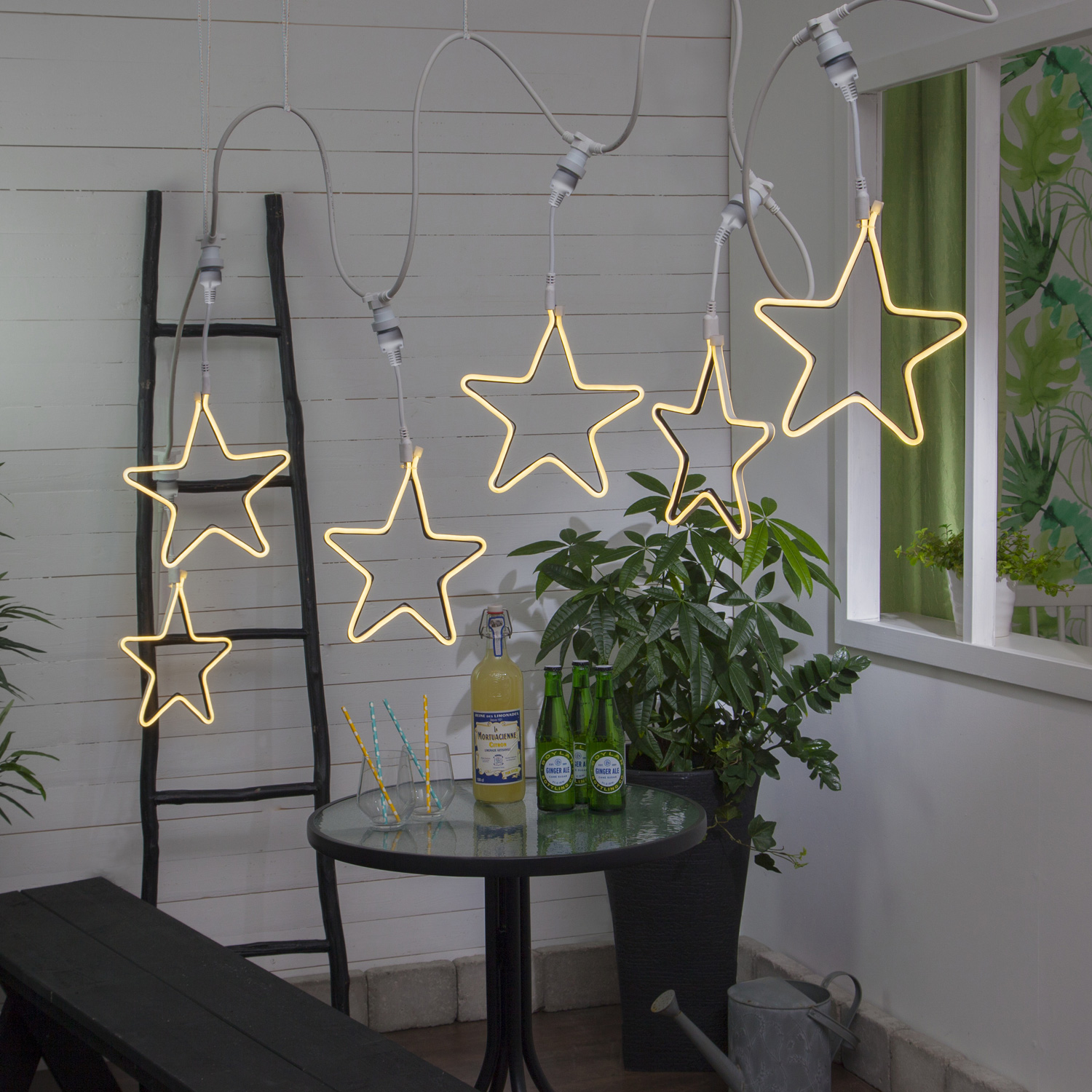 System CONNECTA - "Star" gelb - LED-Objekt mit E27 Fassung - outdoor - H: 52cm - B: 26cm System CONNECTA - "Star" gelb - LED-Objekt mit E27 Fassung - outdoor - H: 52cm - B: 26cm
