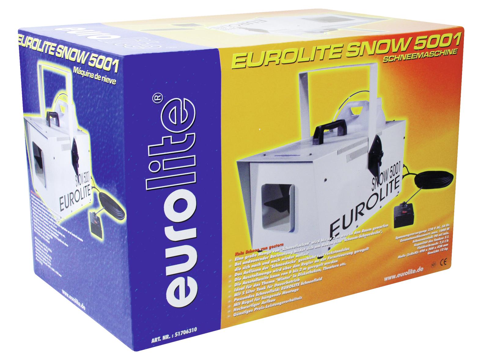 Schneemaschine Snow 5001 - 1500W - mit Fernbedienung - Ausstoß regelbar - Für Kunstschnee Schneemaschine Snow 5001 - 1500W - mit Fernbedienung - Ausstoß regelbar - Für Kunstschnee