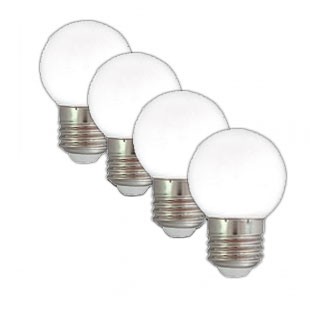 Illu-/Partylichterkette 40m - Außenlichterkette - Made in Germany - 60 x warmweiße LED Kugellampen