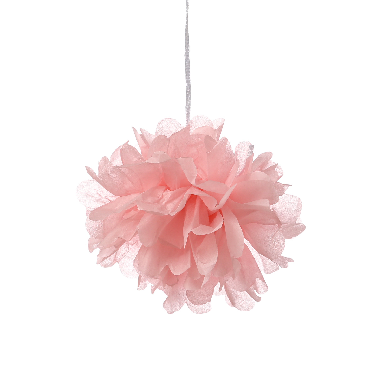 4x Partyset Papierdekoration 12 Teilig - grau/weiß/rosa Lampion, Pompon