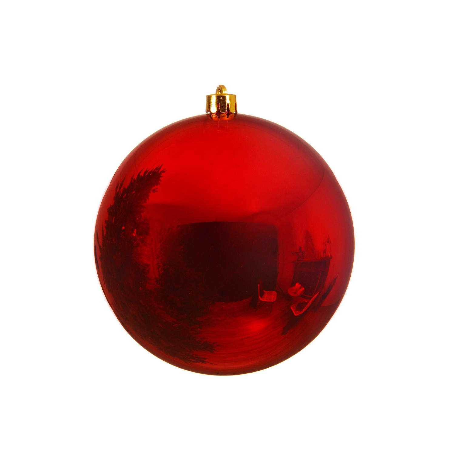 Christbaumkugel - Weihnachtskugel - bruchfest - D: 14cm - glänzend - rot Christbaumkugel - Weihnachtskugel - bruchfest - D: 14cm - glänzend - rot