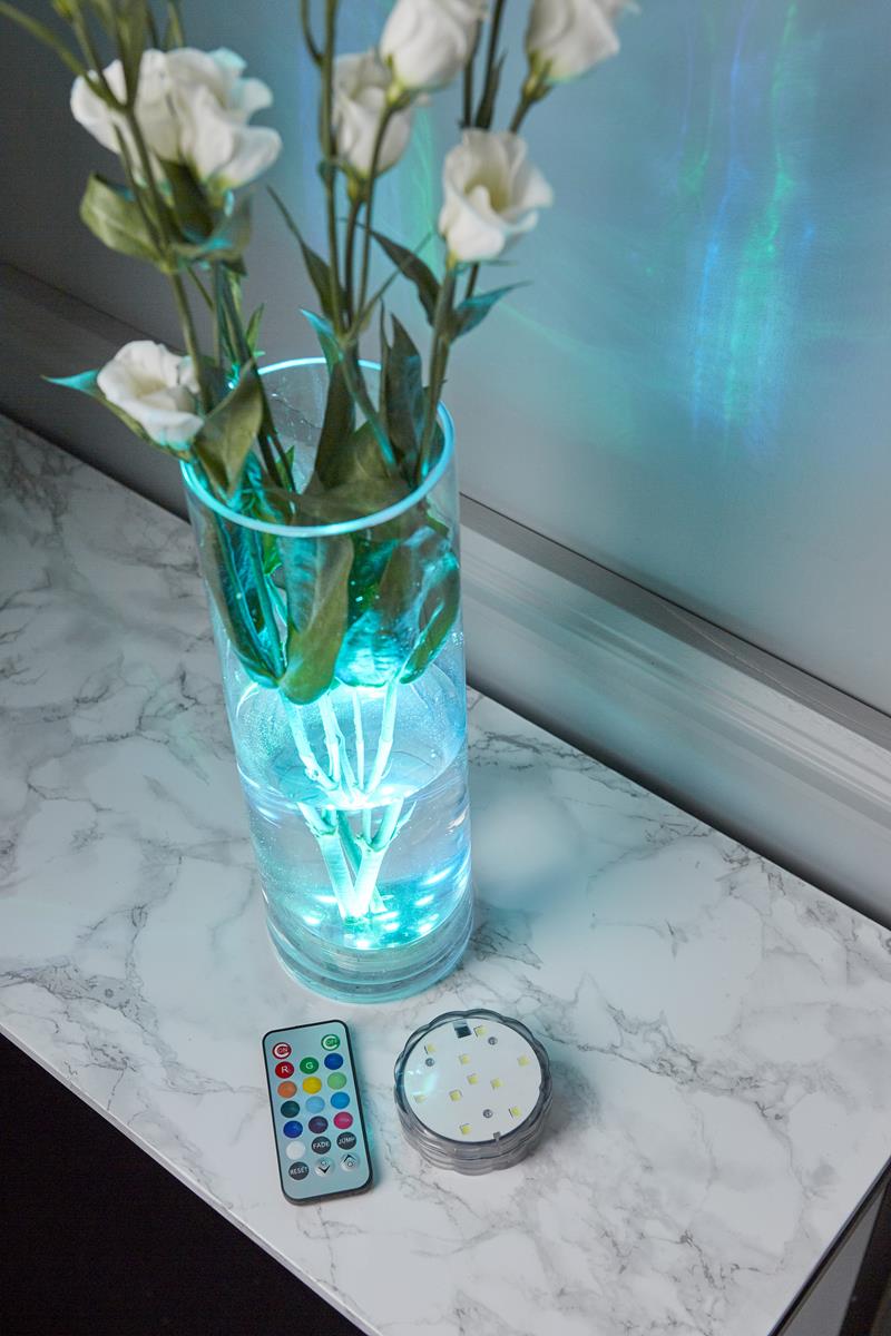 LED Wasser-Dekolicht - Farbwechsel RGB - mit Fernbedienung - Unterwasserlicht