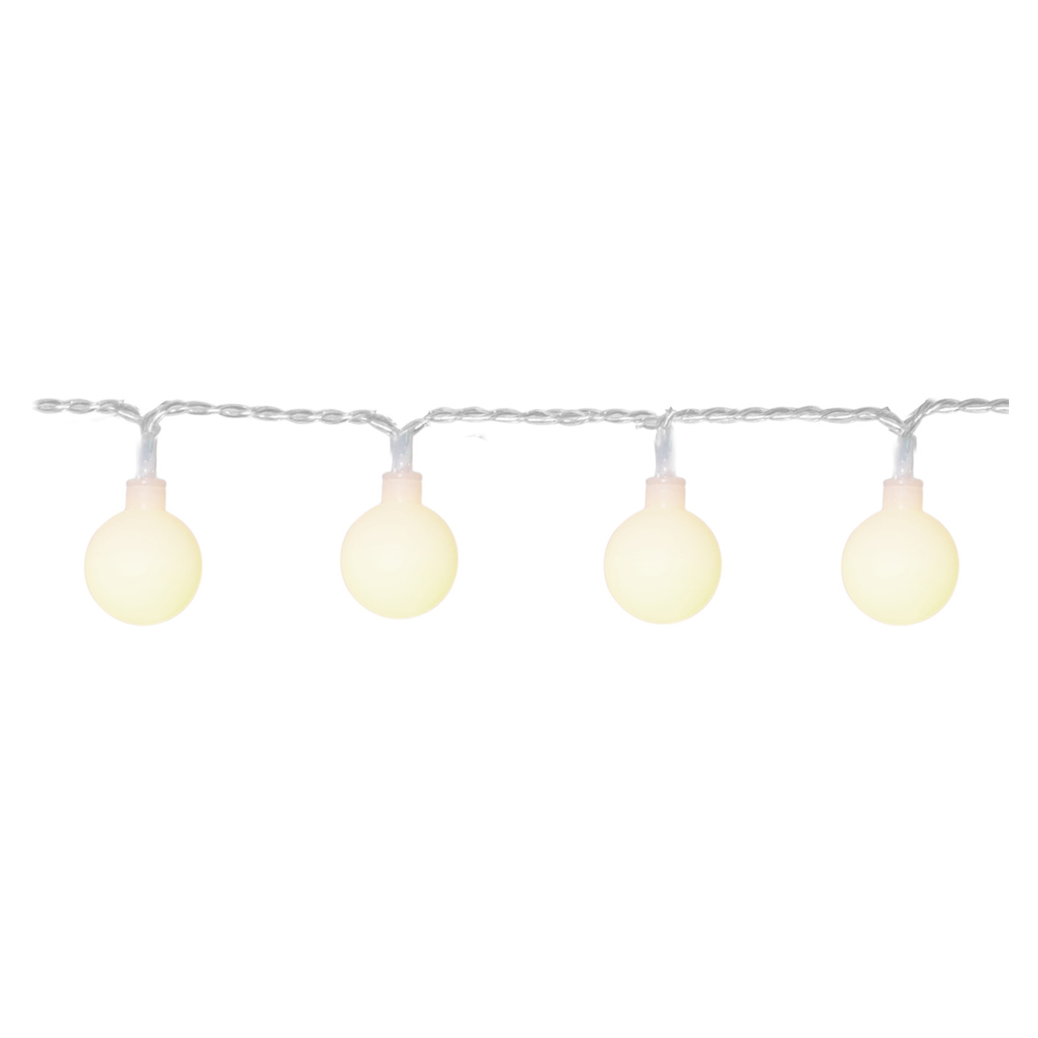 LED Lichterkette "Berry" - 50 warmweiße, opale LED - L: 7,35m - transparentes Kabel - Outdoor