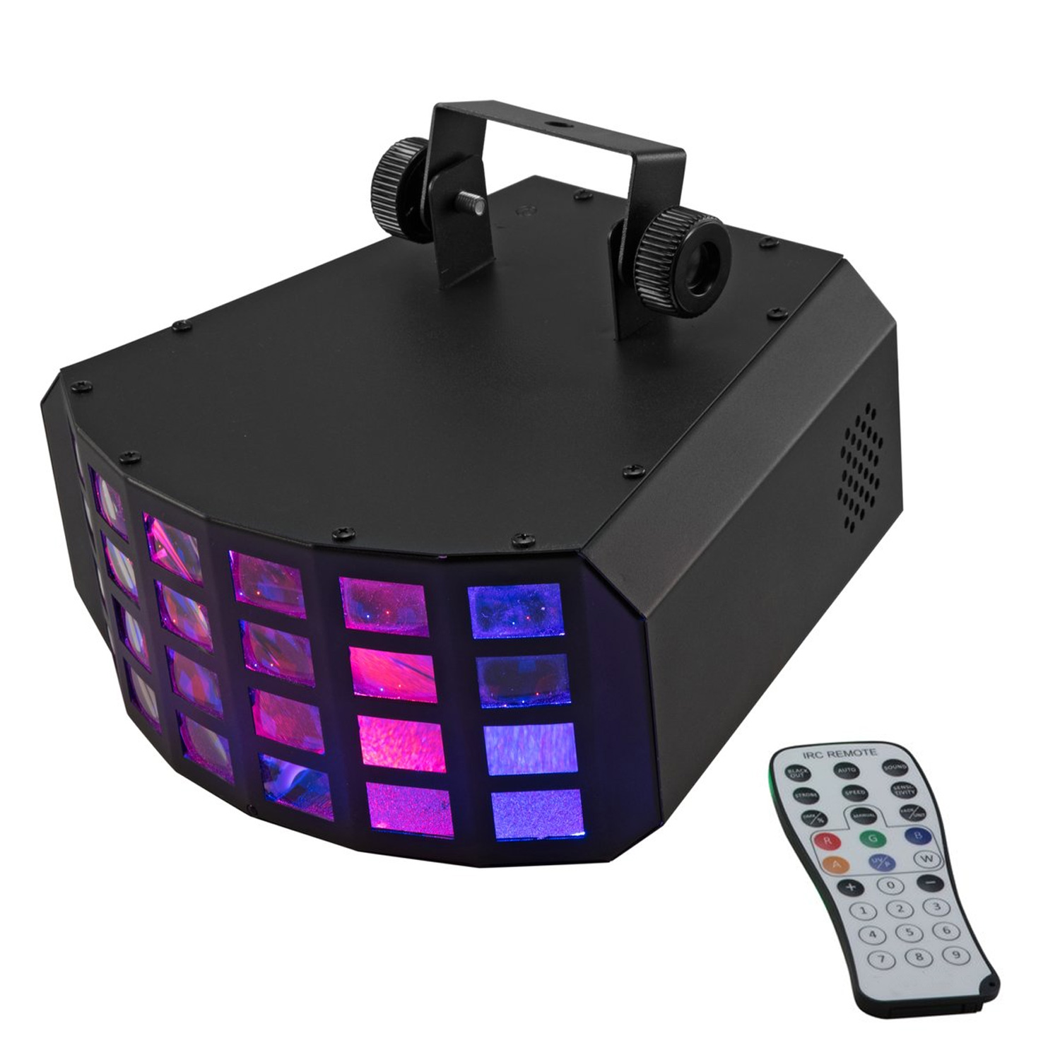 Power Derby - starker LED Lichteffekt - 8 Farben - IR - Fernbedienung