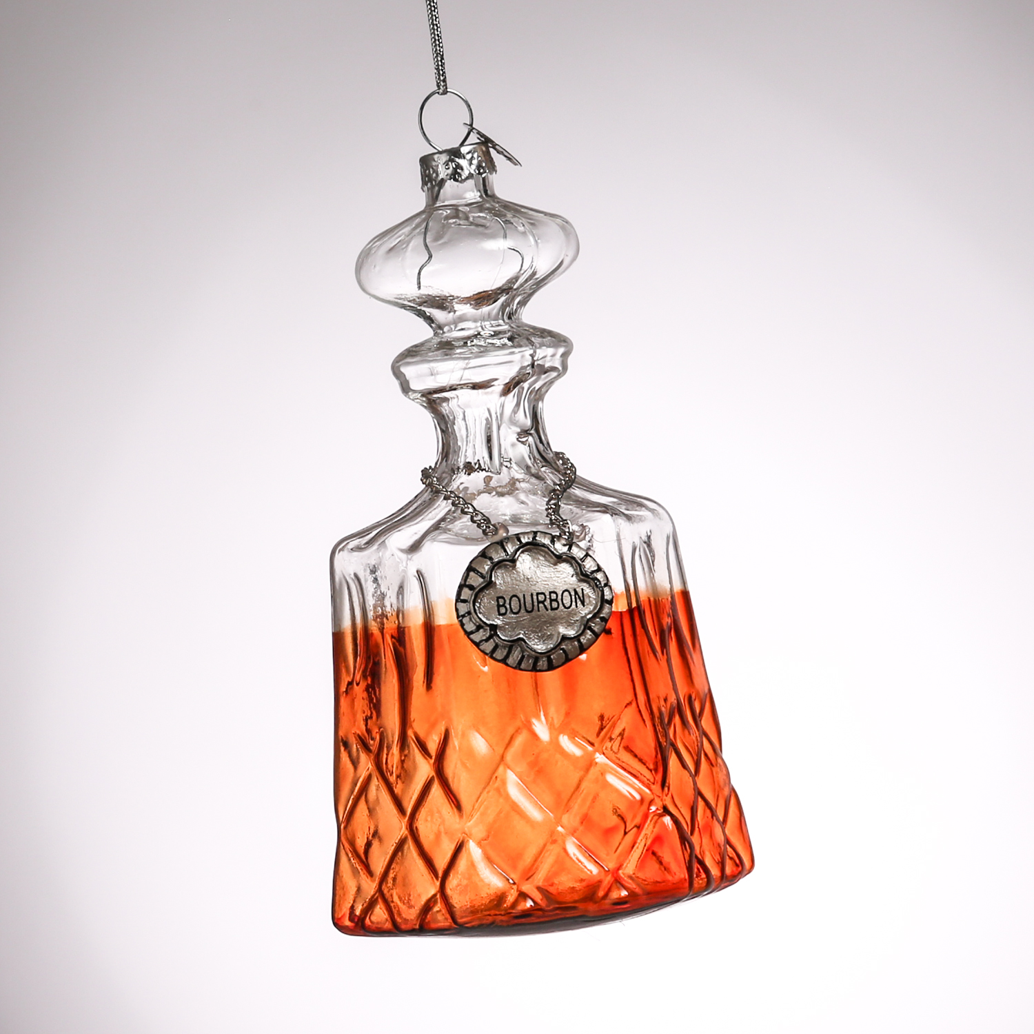 Weihnachtsbaumschmuck BOURBON - Glas - inkl. Aufhänger - H: 14cm - transparent Weihnachtsbaumschmuck BOURBON - Glas - inkl. Aufhänger - H: 14cm - transparent