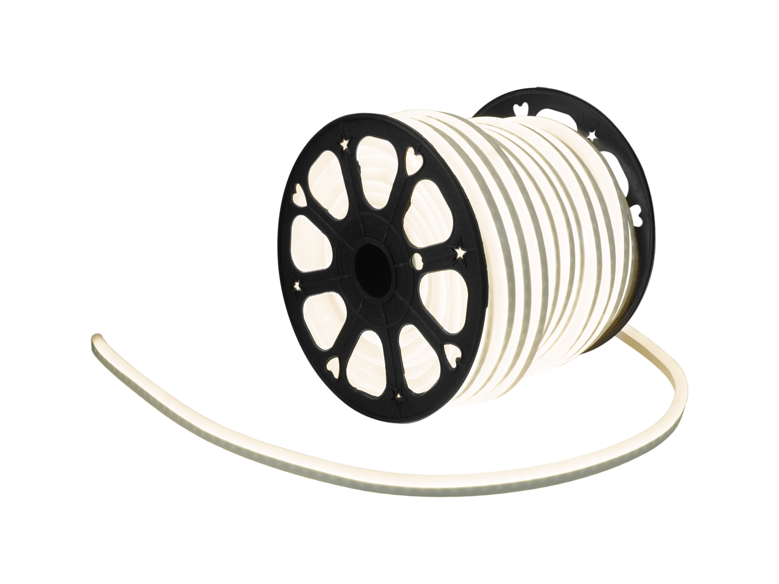 LED Lichtschlauch NEON FLEX 230V Slim - WARMWEISS - 50 Meter Rolle LED Lichtschlauch NEON FLEX 230V Slim - WARMWEISS - 50 Meter Rolle