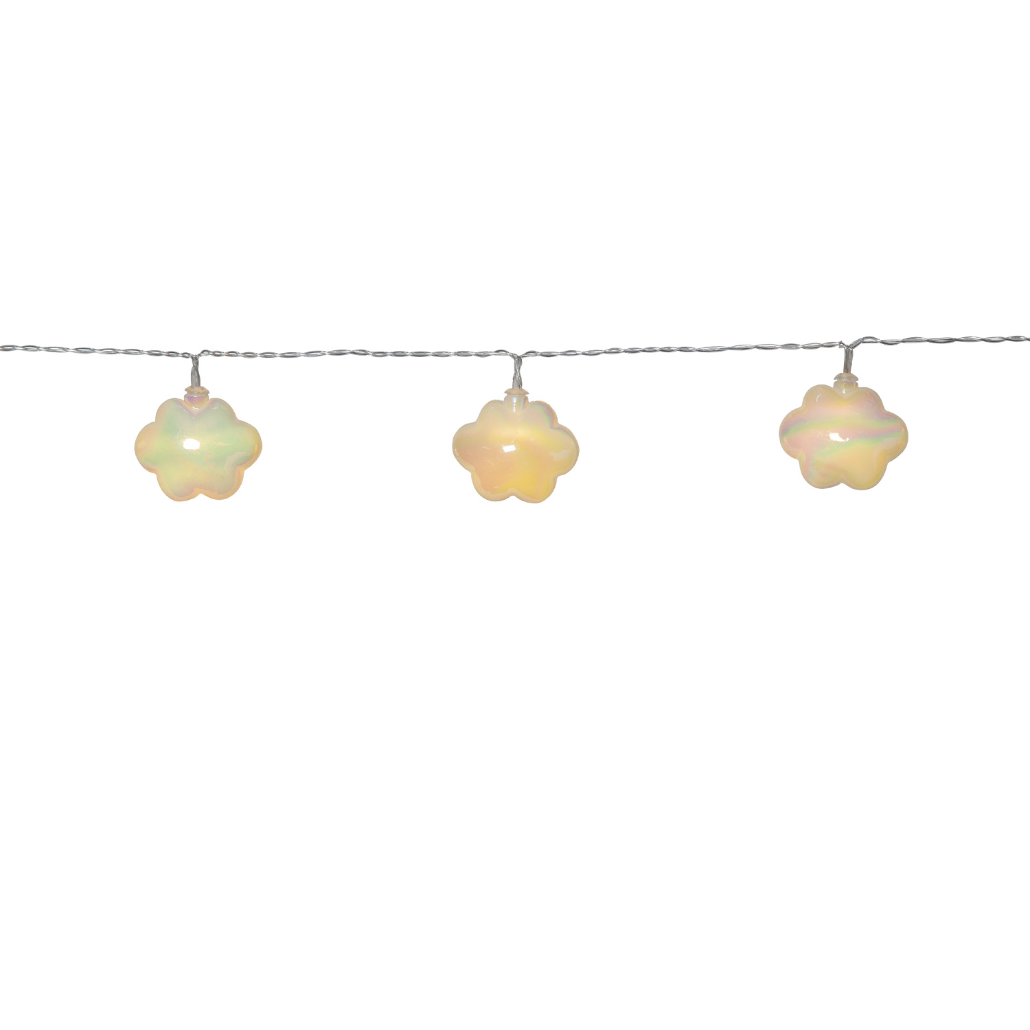 LED Lichterkette Wolken - 10 warmweiße LED - Batteriebetrieb - L: 1,35m - Innen - weiß/transparent LED Lichterkette Wolken - 10 warmweiße LED - Batteriebetrieb - L: 1,35m - Innen - weiß/transparent