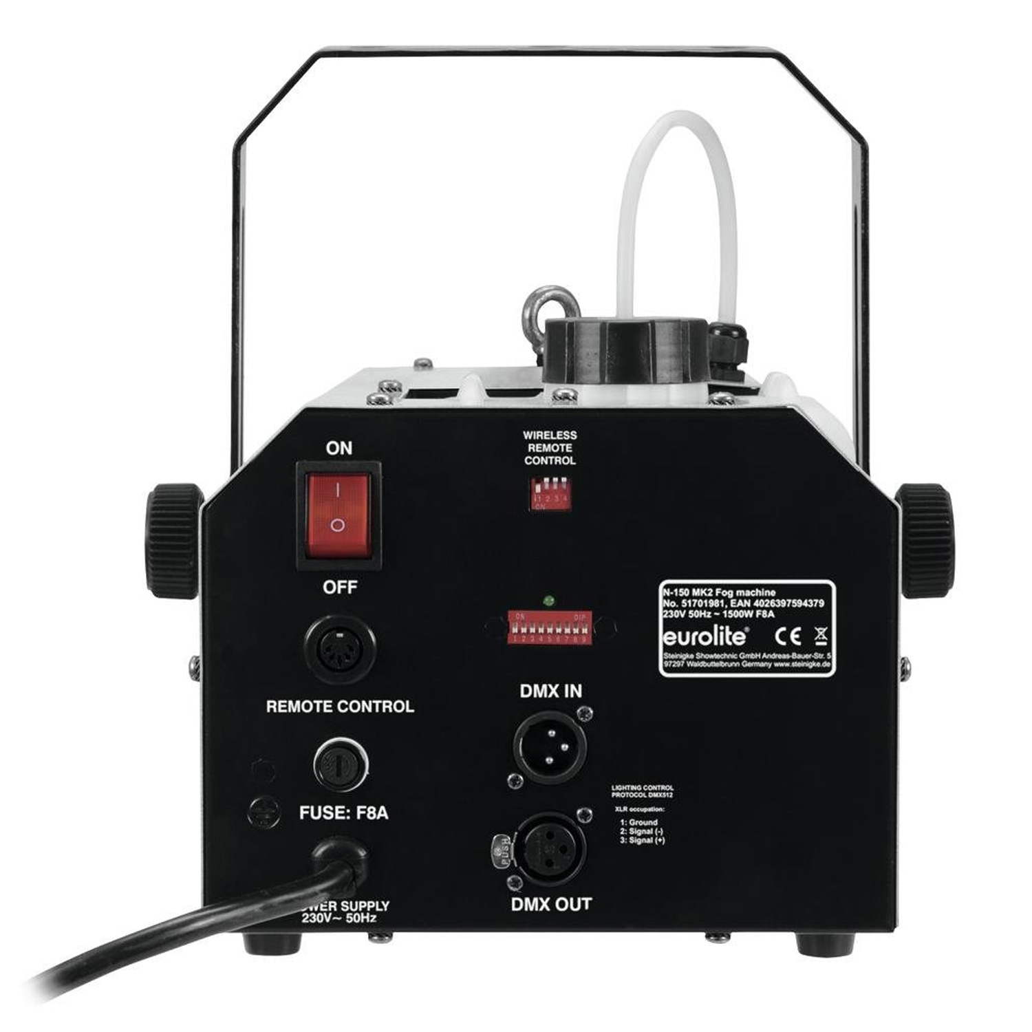 N-150 MK2 Nebelmaschine mit Timerfernbedienung und Funk