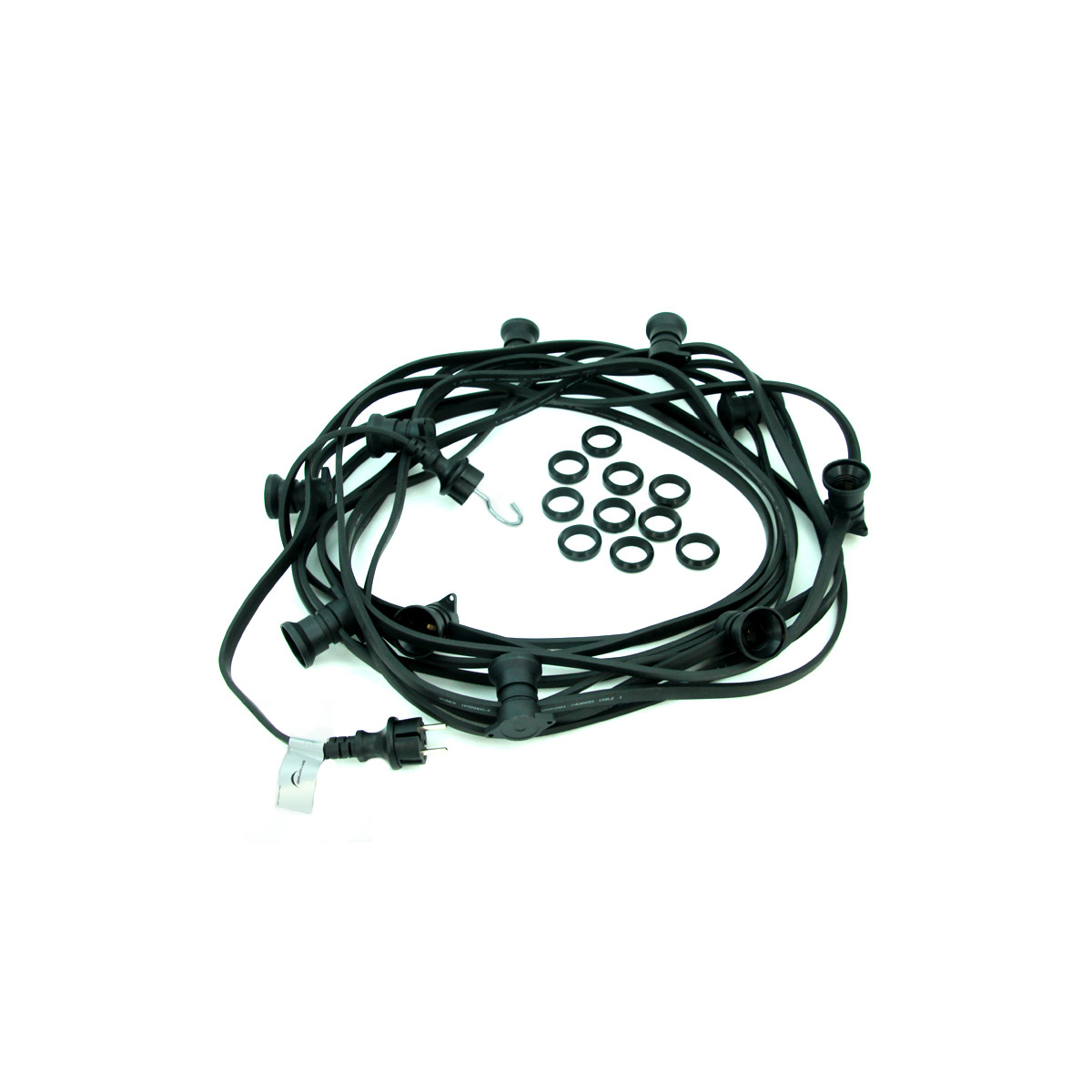 ILLU-Lichterkette 30m - 30xE27 | IP44 | ohne Leuchtmittel | SATISFIRE ILLU-Lichterkette 30m - 30xE27 | IP44 | ohne Leuchtmittel | SATISFIRE
