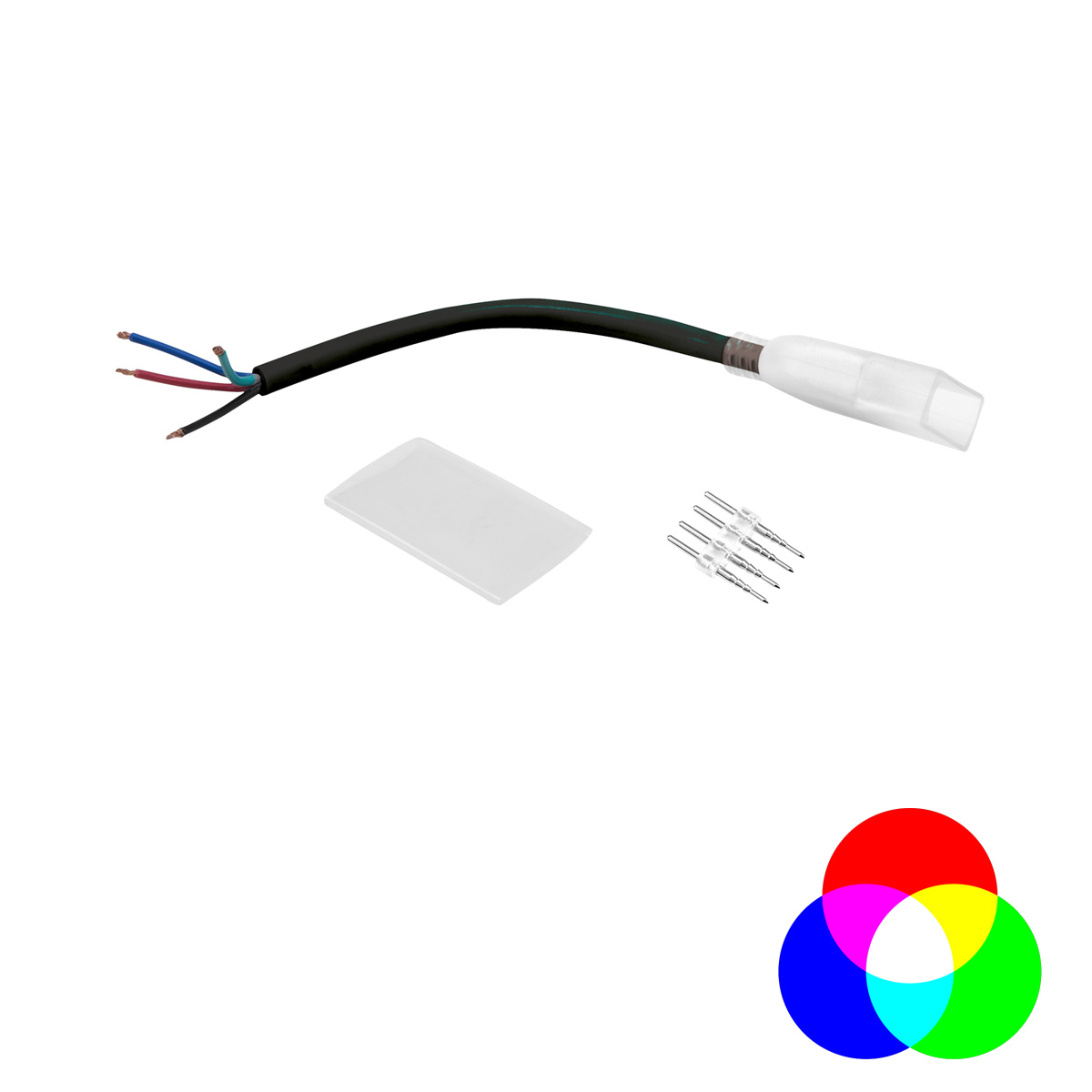 Anschlusskabel - LED NEON FLEX 230V Slim RGB - Anschlusskabel mit offenen Enden - Anschlusskit Anschlusskabel - LED NEON FLEX 230V Slim RGB - Anschlusskabel mit offenen Enden - Anschlusskit