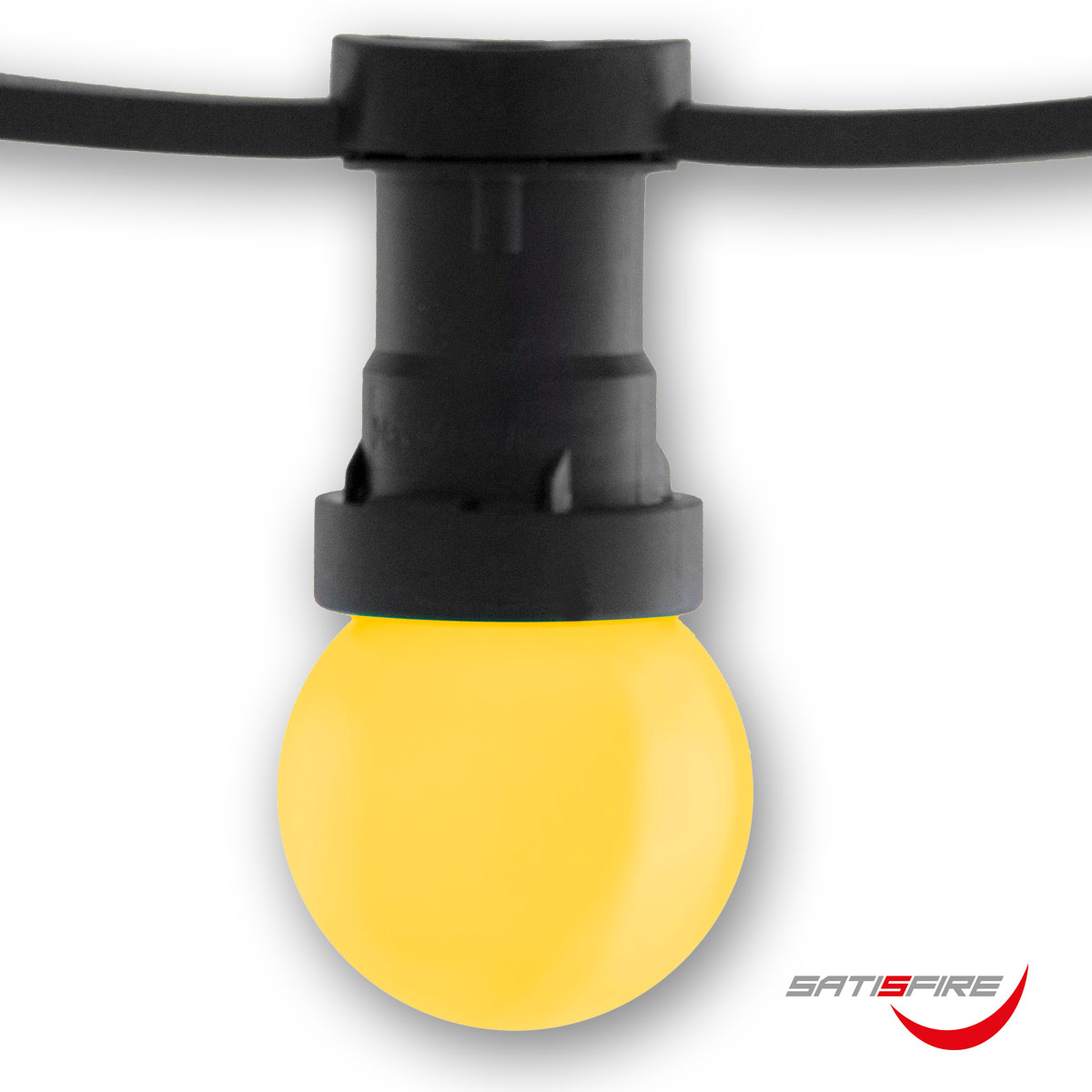 LED Leuchtmittel G45 - gelb - E27 - 1W | SATISFIRE LED Leuchtmittel G45 - gelb - E27 - 1W | SATISFIRE