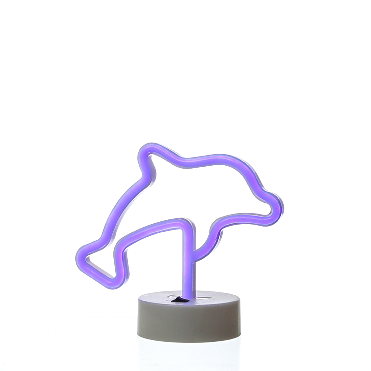 LED NEON Figur DELFIN - Neon Schild - H: 19cm - Batterie oder USB Betrieb - stehend - blau LED NEON Figur DELFIN - Neon Schild - H: 19cm - Batterie oder USB Betrieb - stehend - blau