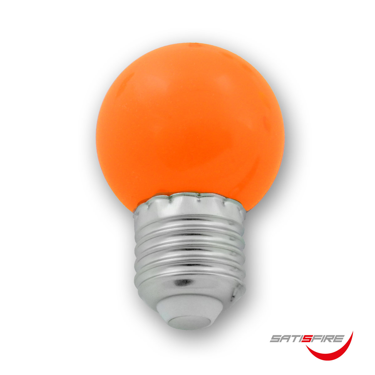LED Leuchtmittel G45 - orange - E27 - 1W | SATISFIRE LED Leuchtmittel G45 - orange - E27 - 1W | SATISFIRE