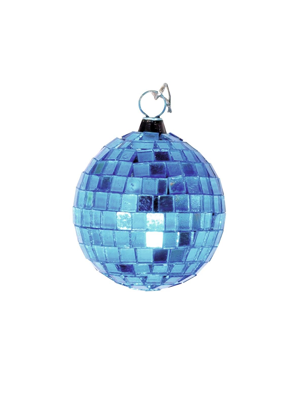 Spiegelkugel 5cm blau- Discokugel Echtglas zur Dekoration - mirrorball blue