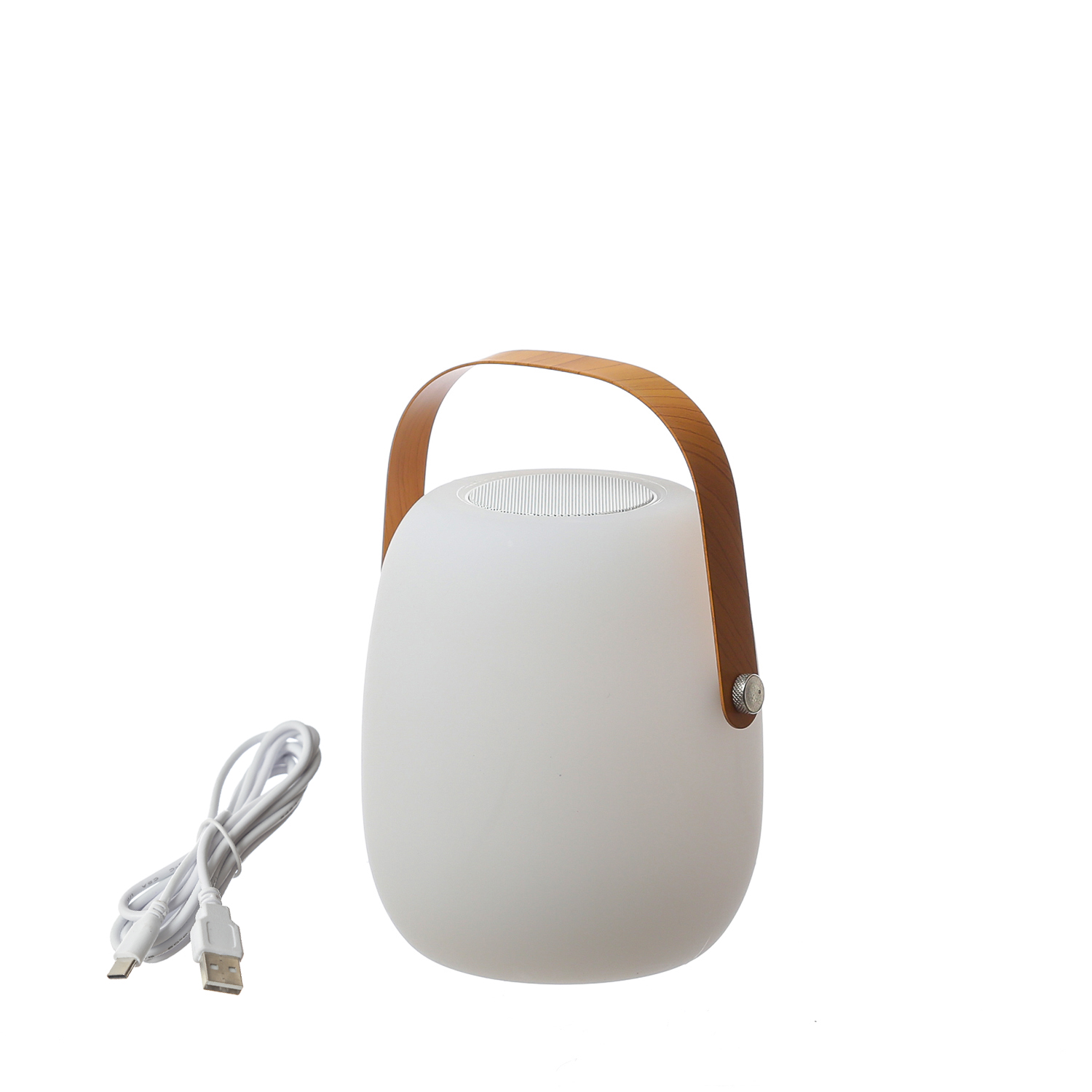 LED Tischleuchte mit Lautsprecher - Bluetooth - 6 warmweiße LED - H: 21cm - für Garten, Balkon LED Tischleuchte mit Lautsprecher - Bluetooth - 6 warmweiße LED - H: 21cm - für Garten, Balkon