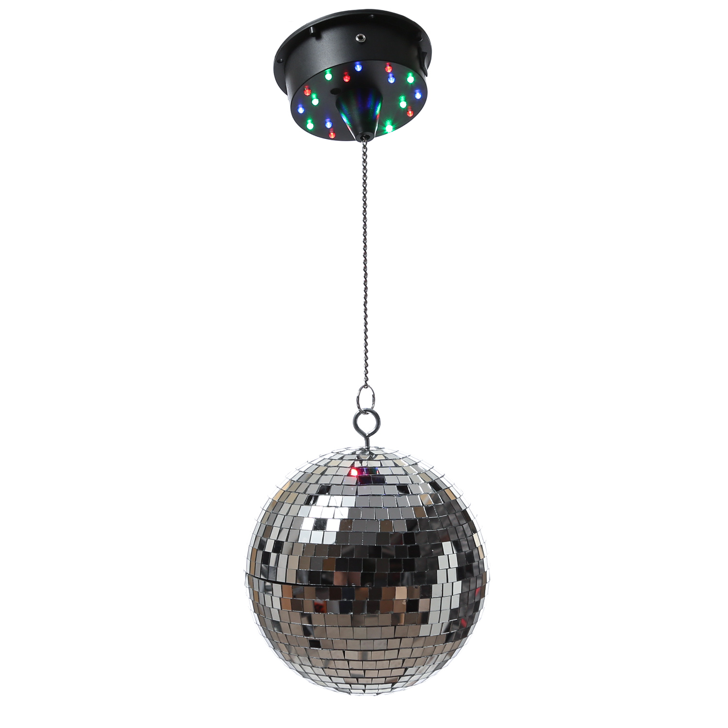 Spiegelkugel Motor mit LED Farbwechsler bis 20cm Kugeln - MBM-203RGBW - Batteriebetrieb Spiegelkugel Motor mit LED Farbwechsler bis 20cm Kugeln - MBM-203RGBW - Batteriebetrieb