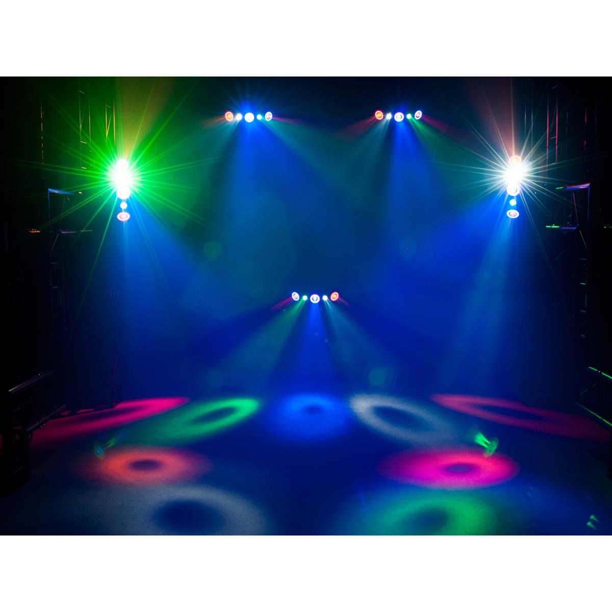 LED Hybrid Strahleneffekt - vollwertiger Party Lichteffekt mit Farben und Strahlen