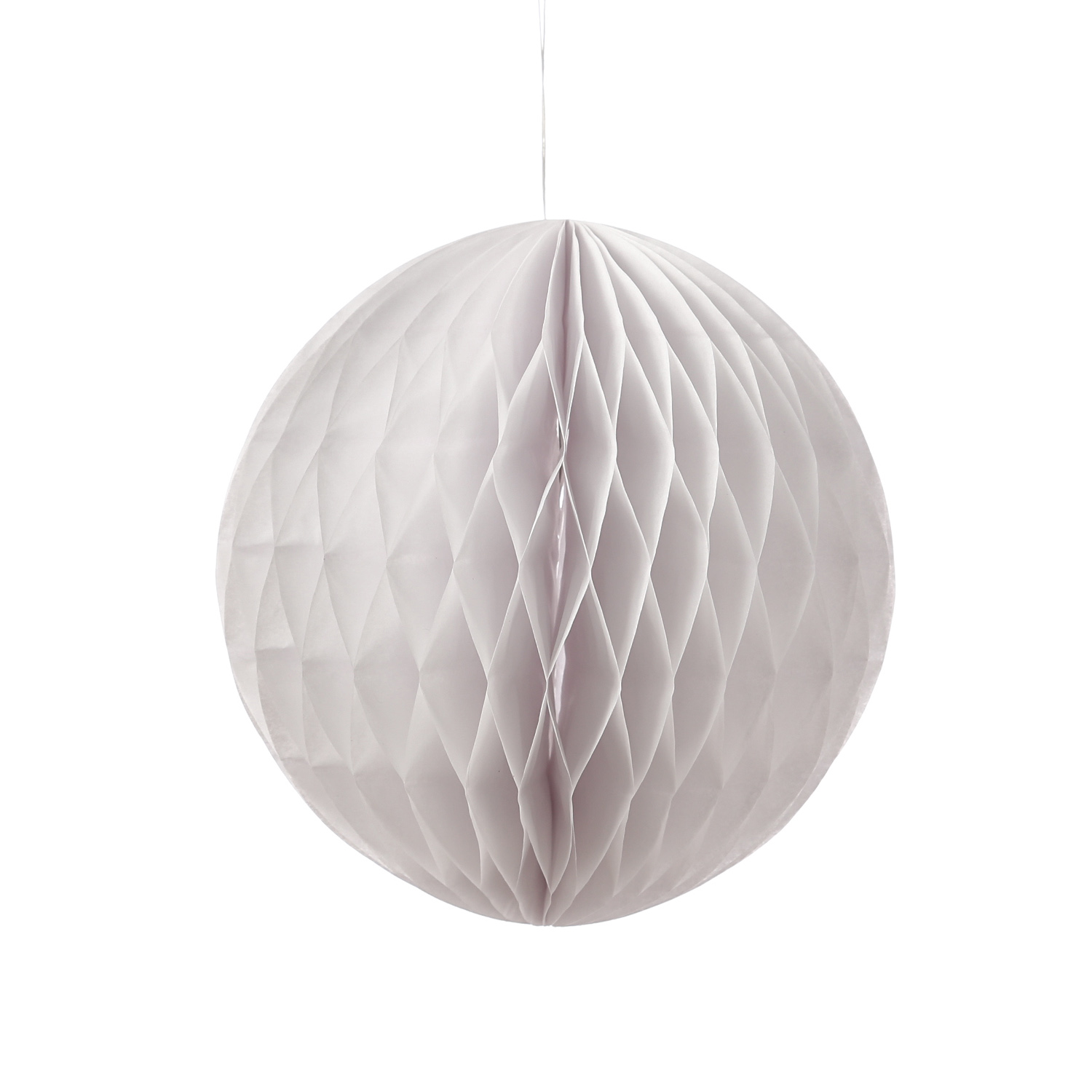 4x Partyset Papierdekoration 12 Teilig - grau/weiß/rosa Lampion, Pompon