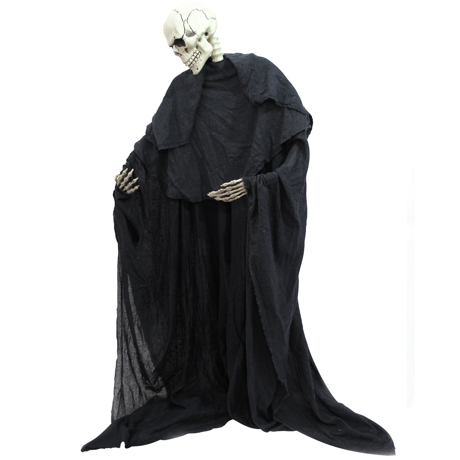 Halloween Figur Skelett DER TOD, formbar, 160cm hoch - Gruseldekoration