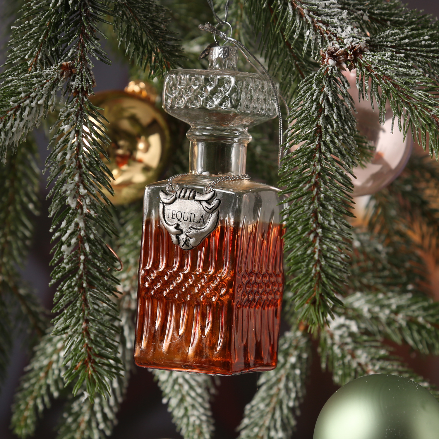 Christbaumschmuck TEQUILA - Glas - inkl. Aufhänger - H: 14,9cm - eckig - transparent Christbaumschmuck TEQUILA - Glas - inkl. Aufhänger - H: 14,9cm - eckig - transparent