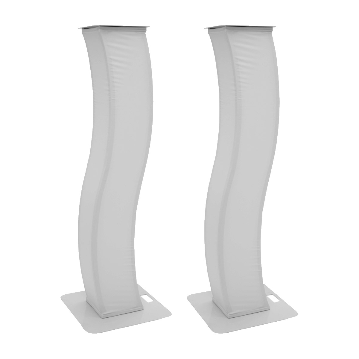 Ständersystem 2 Stück - für Spiegelkugeln, Lichteffekte, Deko oder Nebelmaschinen (150cm) - weiss Ständersystem 2 Stück - für Spiegelkugeln, Lichteffekte, Deko oder Nebelmaschinen (150cm) - weiss