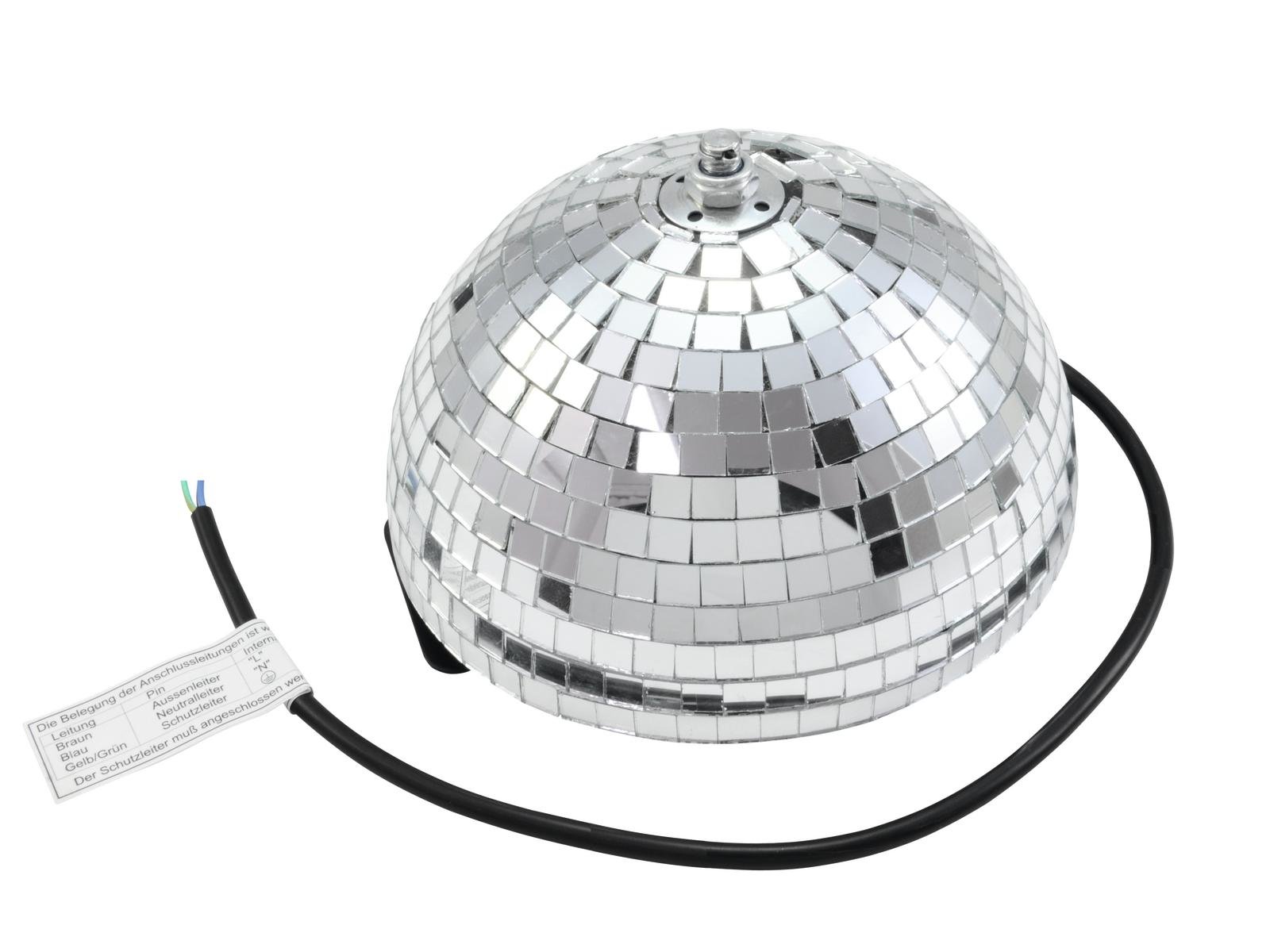 Spiegelkugel halb Halbkugel 20cm silber chrom- Diskokugel (Discokugel) Party Lichteffekt - Echtglas - mirrorball half safety silver chrome color Spiegelkugel halb Halbkugel 20cm silber chrom- Diskokugel (Discokugel) Party Lichteffekt - Echtglas - mirrorball half safety silver chrome color
