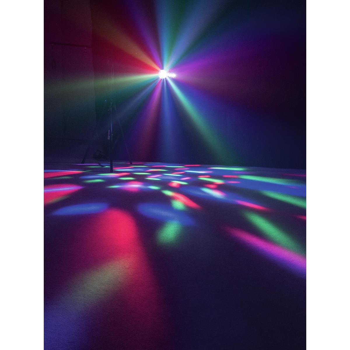 LED Mini Hybrid Laserflower "FE-4" - Vielfältige Lichtspiele mit Laser, Wash und Mooneffekten LED Mini Hybrid Laserflower "FE-4" - Vielfältige Lichtspiele mit Laser, Wash und Mooneffekten