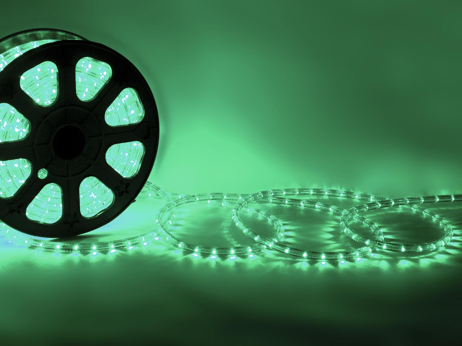 RUBBERLIGHT LED Lichtschlauch - Outdoor - RL1 - 1056 LED - 44m - anschlussfertig - grün RUBBERLIGHT LED Lichtschlauch - Outdoor - RL1 - 1056 LED - 44m - anschlussfertig - grün